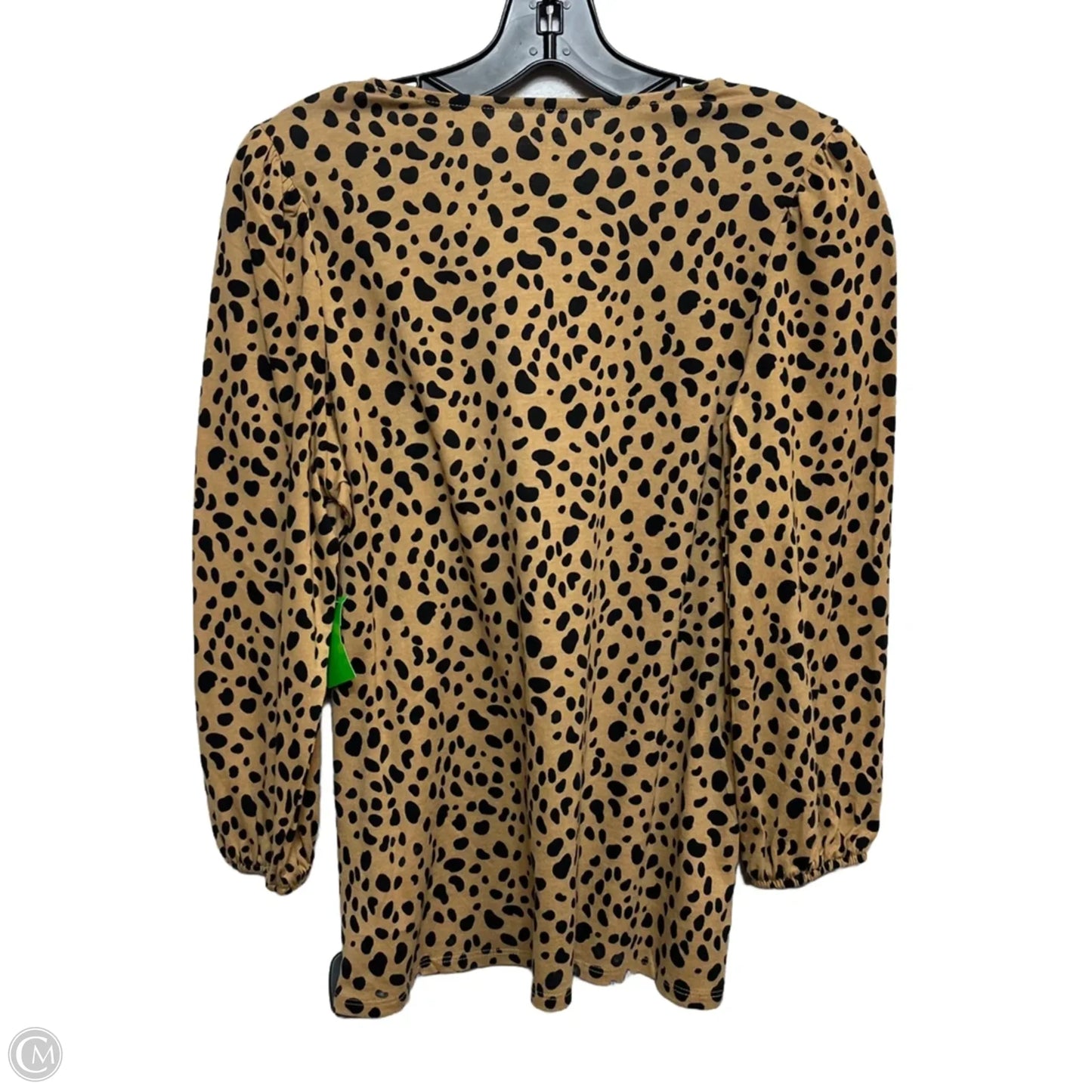 Top 3/4 Sleeve By Crown And Ivy In Animal Print, Size: M