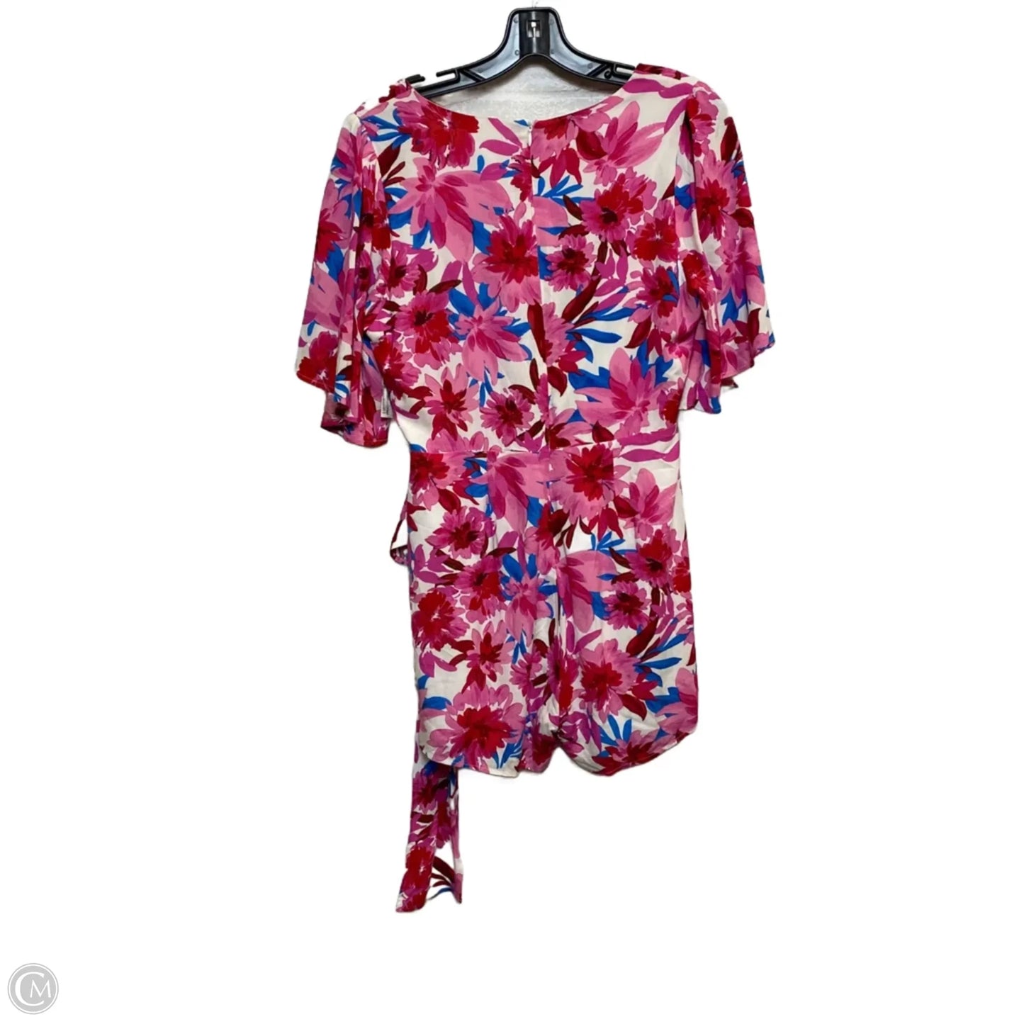 Romper By Emily Wonder In Pink & White, Size: S