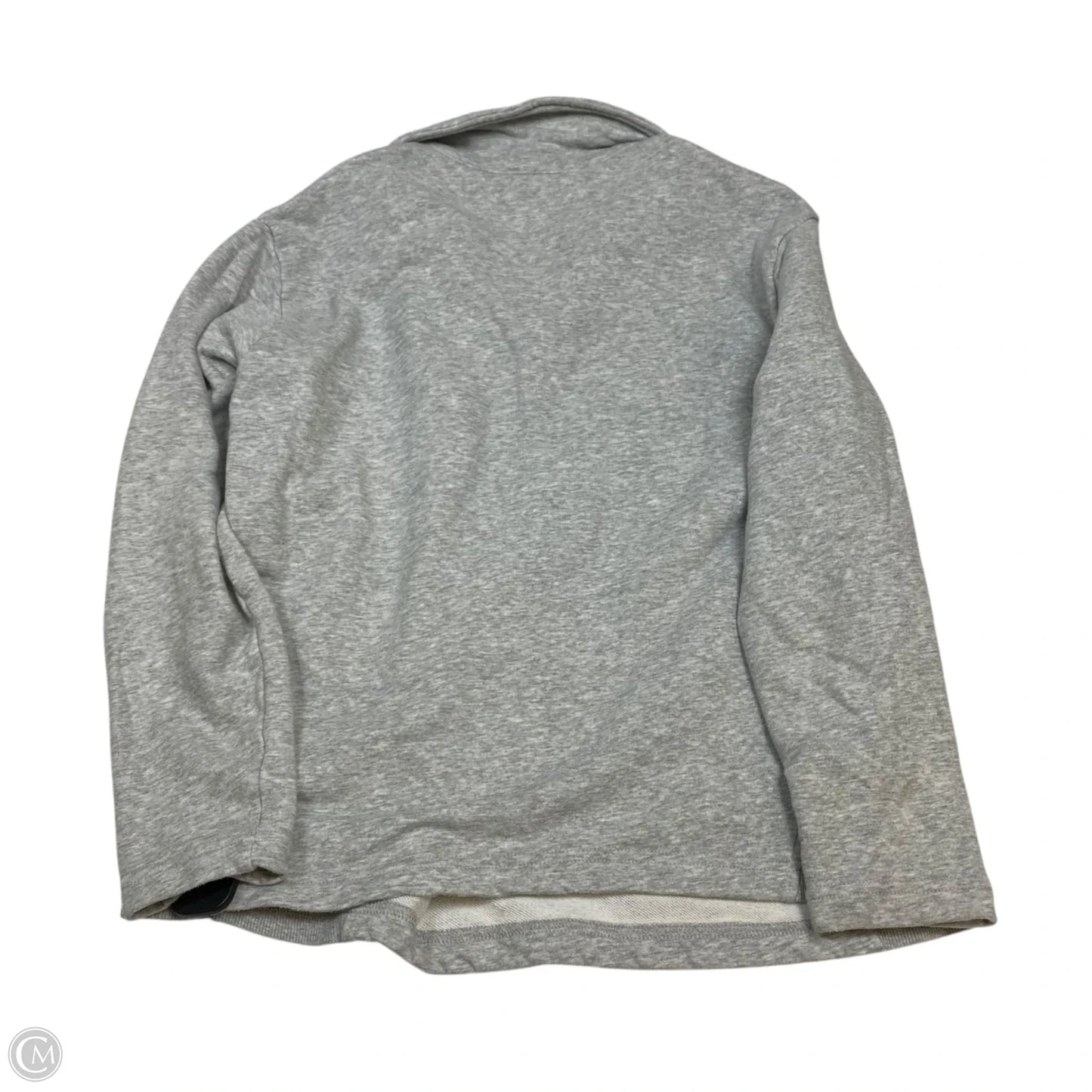 Sweatshirt Collar By Time And Tru In Grey, Size: L