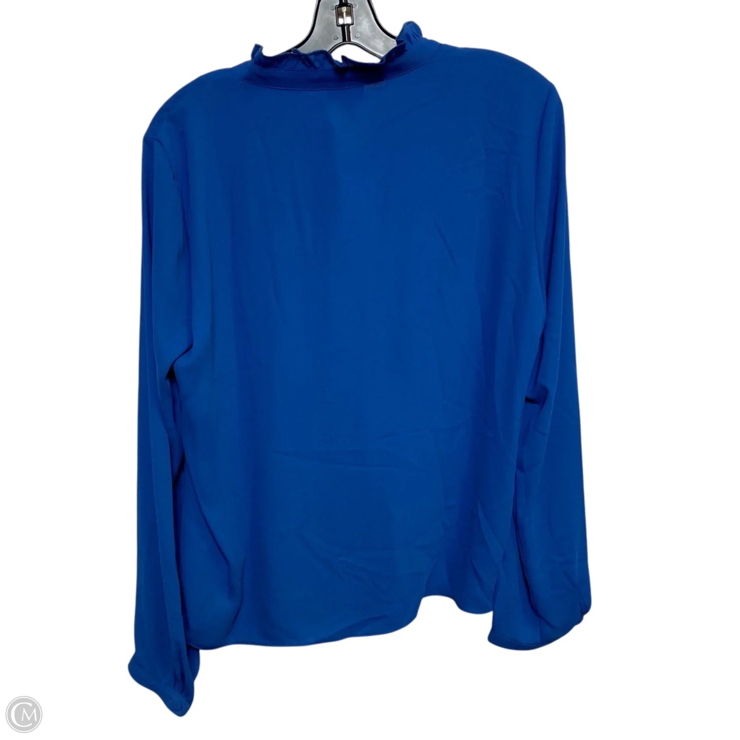 Blouse Long Sleeve By J. Crew In Blue, Size: M