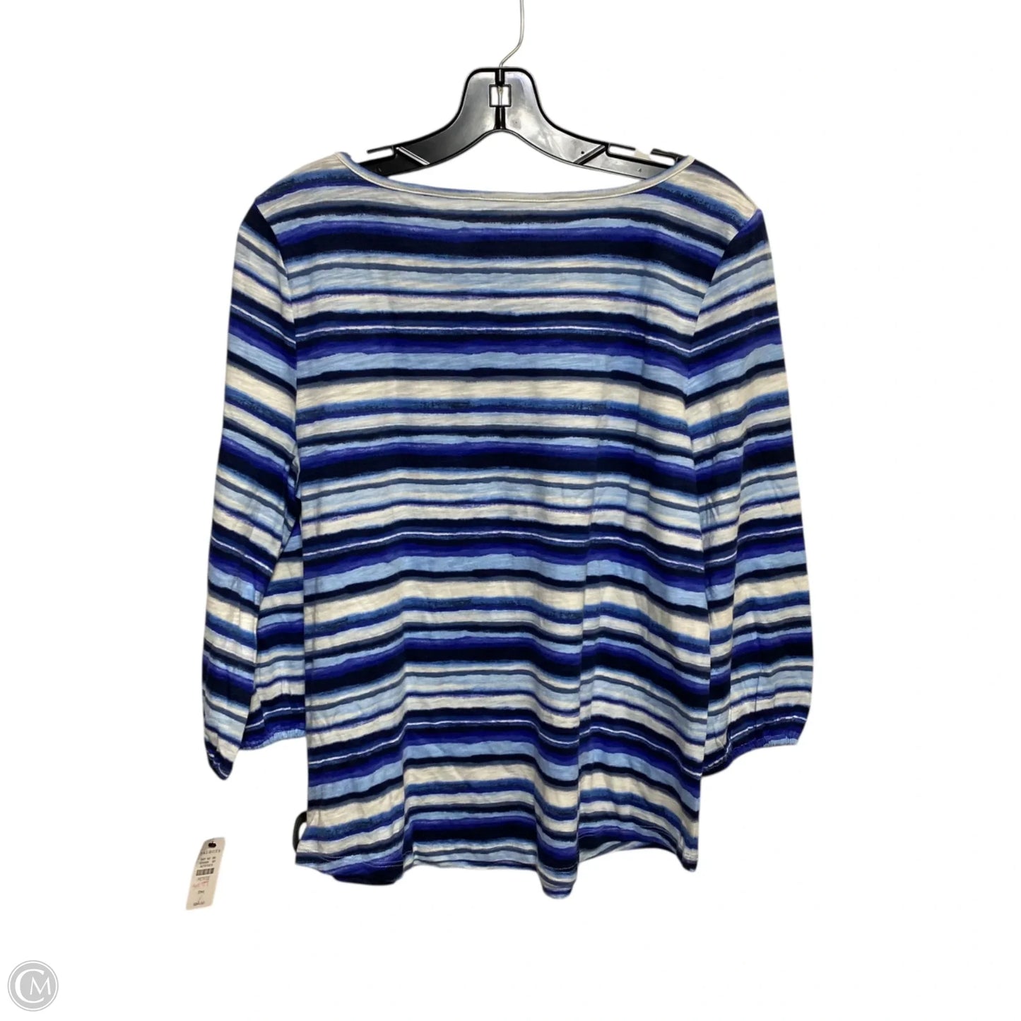 Top 3/4 Sleeve By Talbots In Blue, Size: Mp