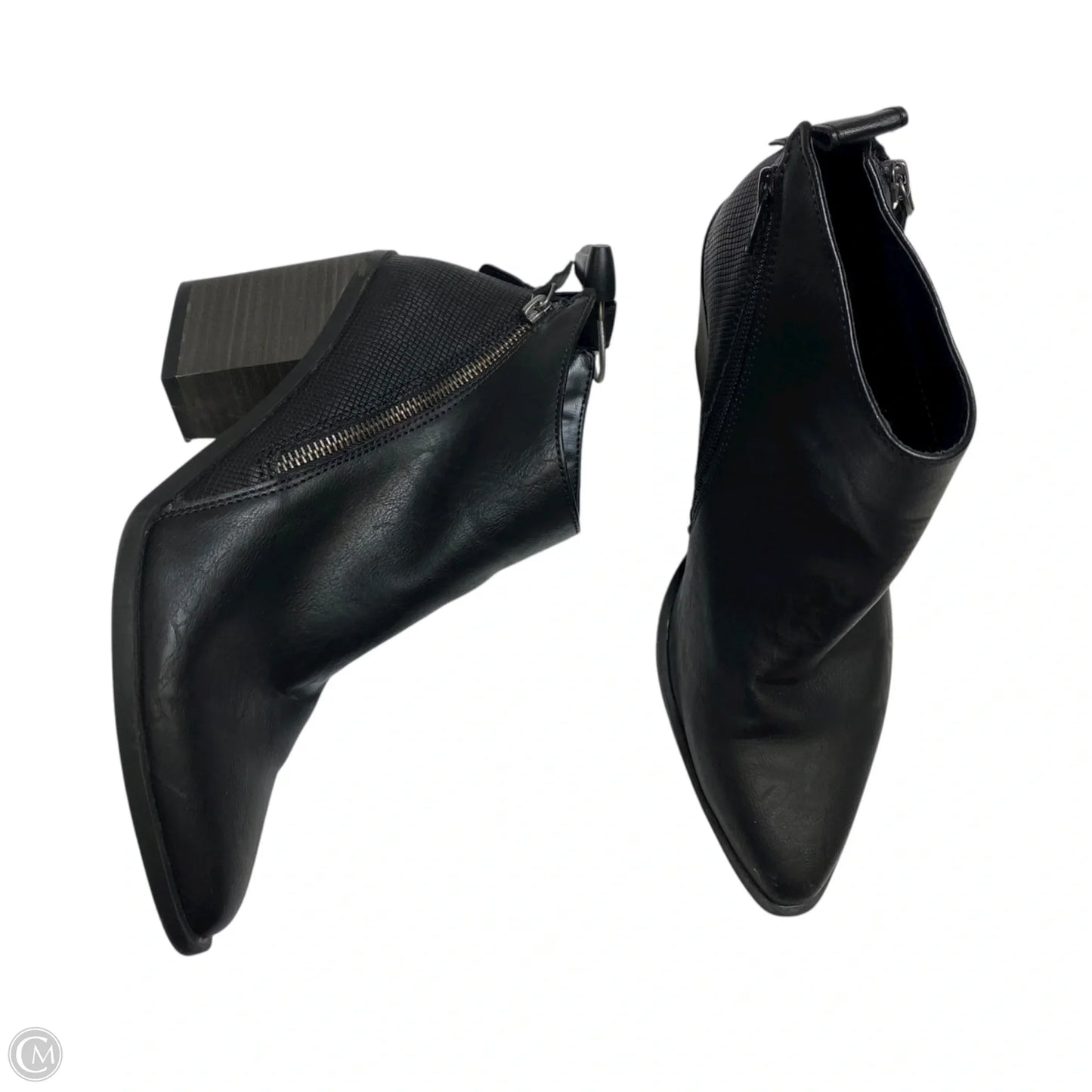Boots Ankle Heels By Universal Thread In Black, Size: 8.5