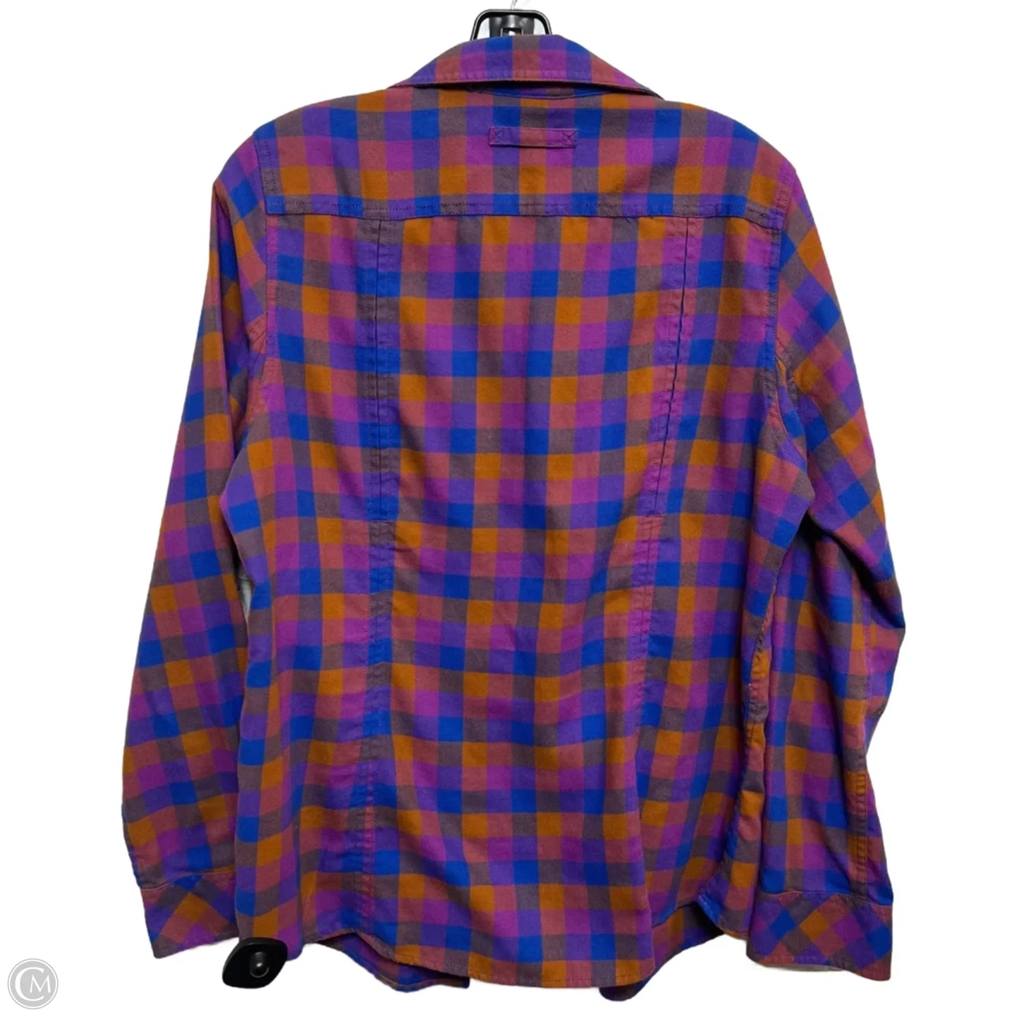 Top Long Sleeve By Duluth Trading In Brown & Purple, Size: M