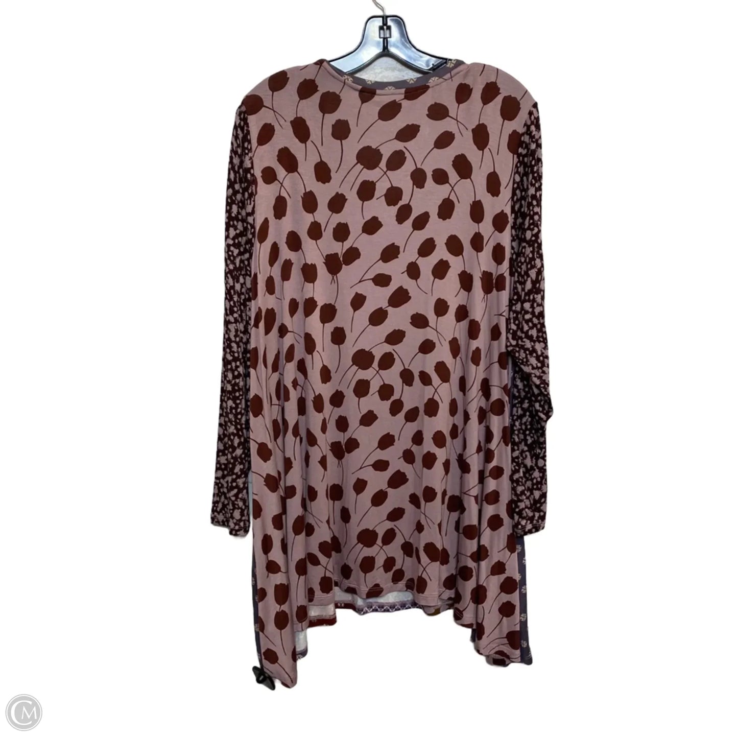 Top Long Sleeve By Logo In Multi-colored, Size: 1x