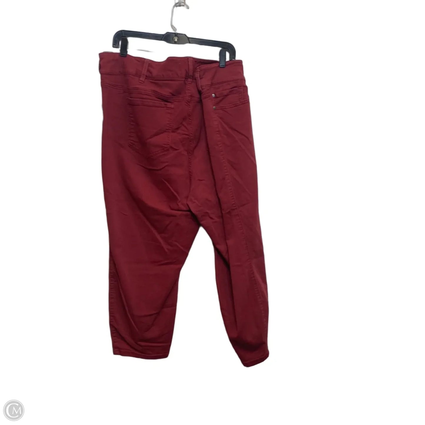 Jeans Cropped By Torrid In Red Denim, Size: 26