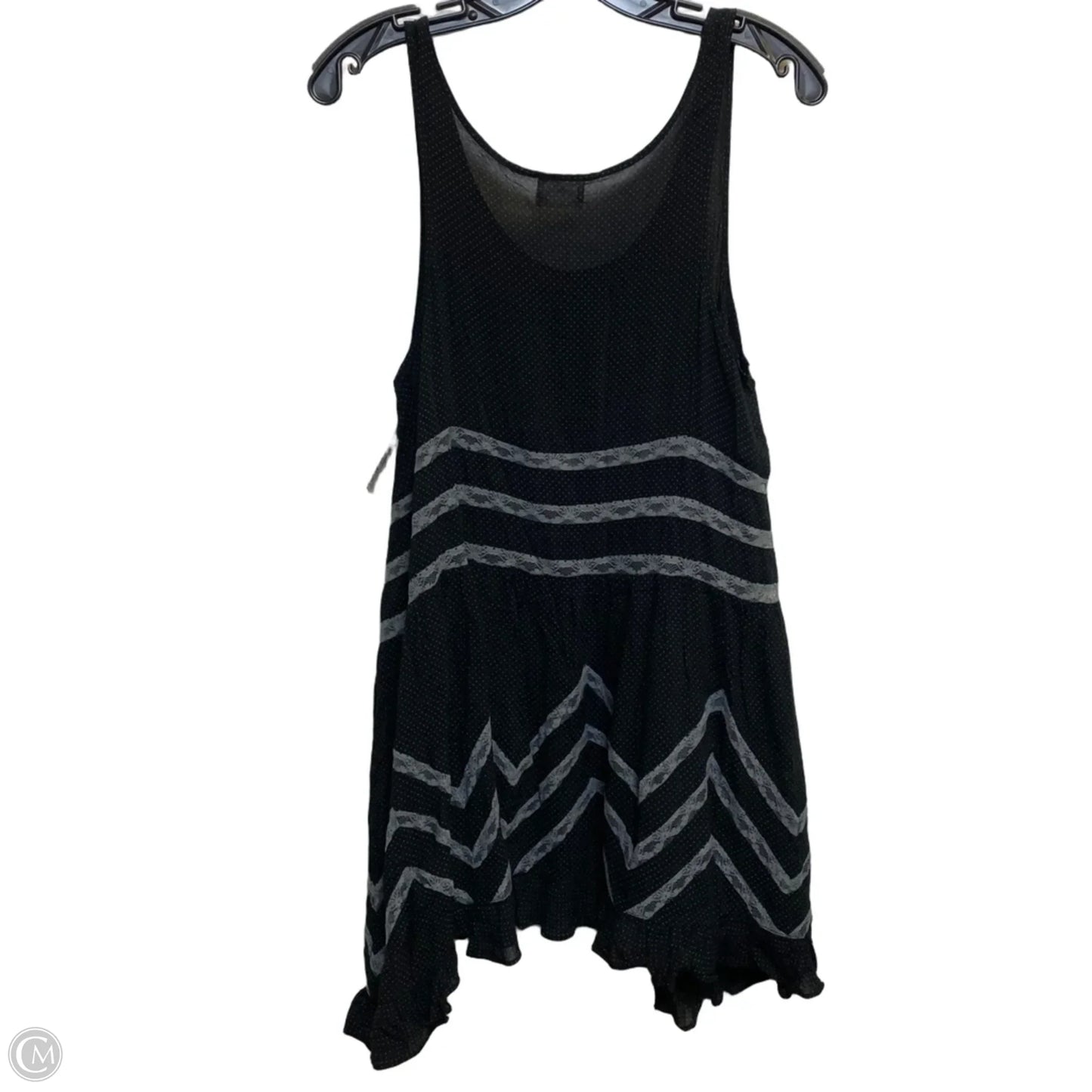 Tunic Sleeveless By Free People In Black & Grey, Size: M