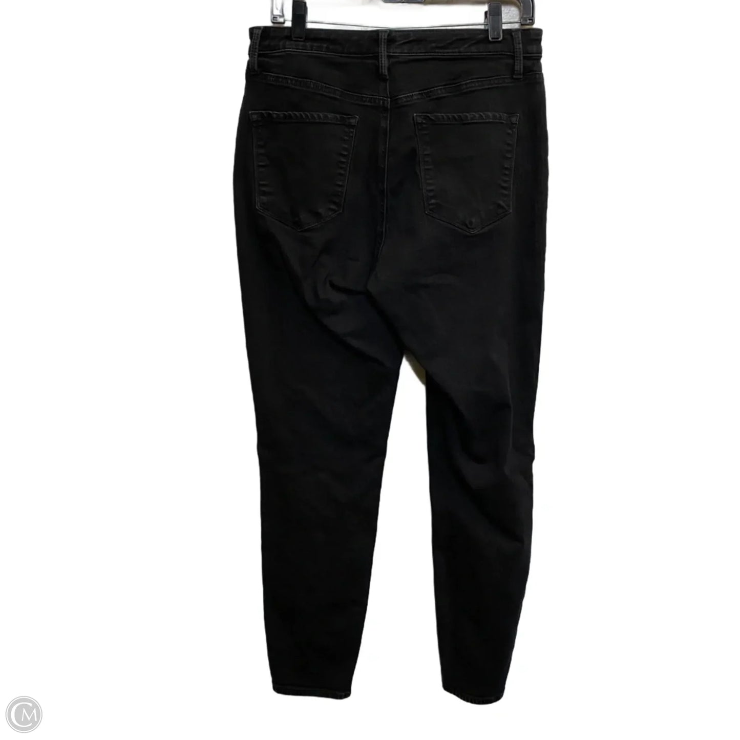 Jeans Straight By Talbots In Black Denim, Size: 10