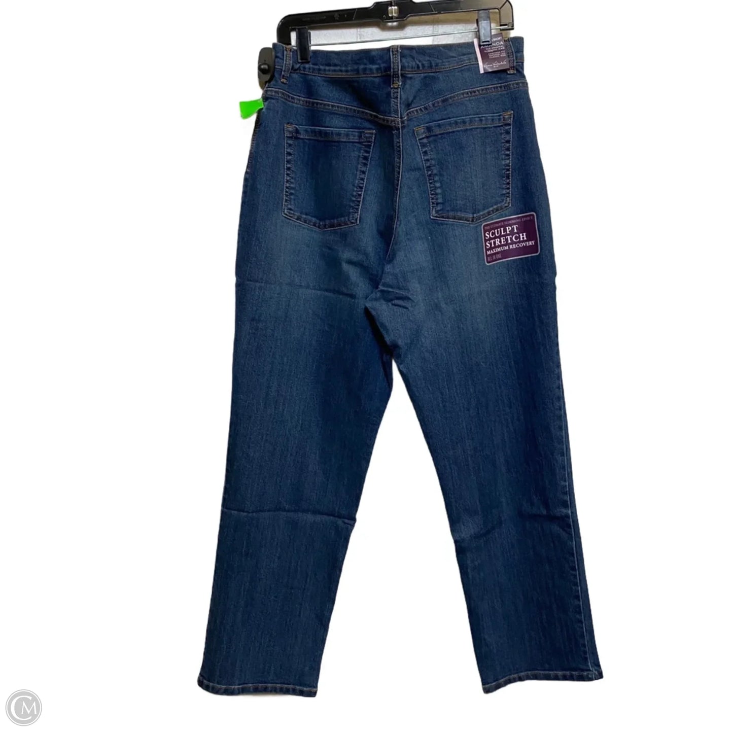 Jeans Straight By Gloria Vanderbilt In Blue Denim, Size: 18