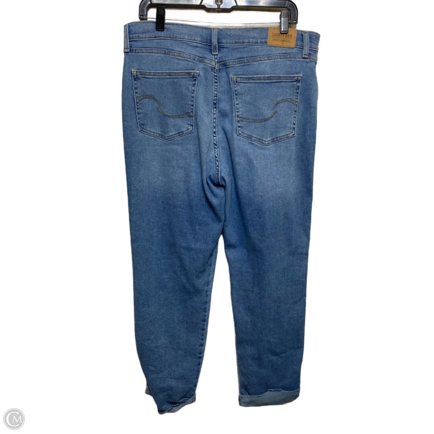 Jeans Boyfriend By Levis In Blue Denim, Size: 10