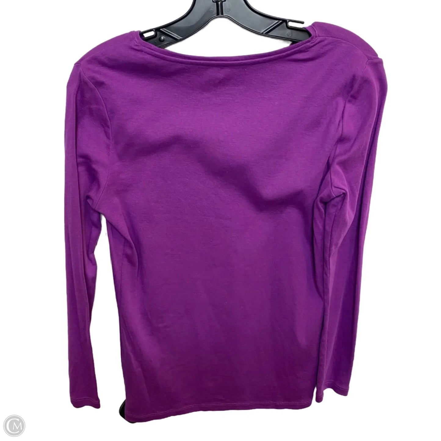 Top Long Sleeve Basic By Talbots In Purple, Size: Mp