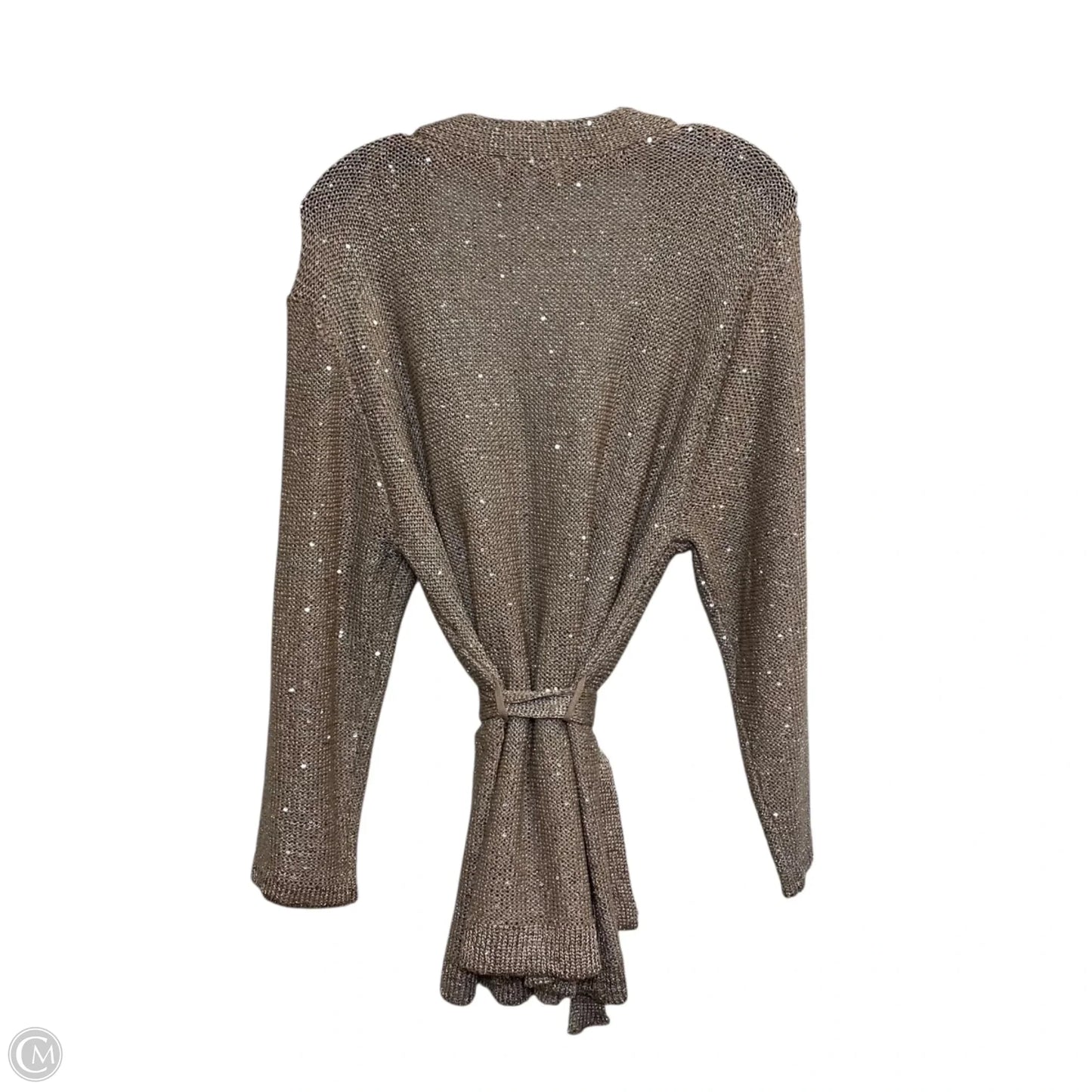 Sweater Cardigan Designer By Halston In Brown, Size: Xl