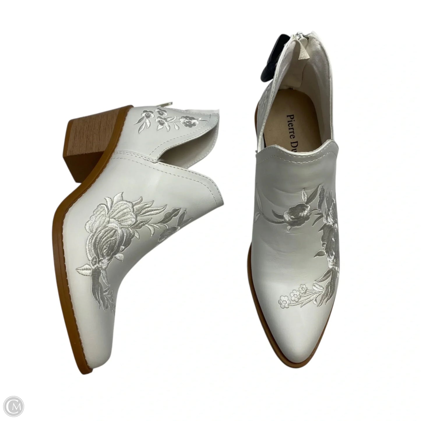 Boots Ankle Heels By Pierre Dumas In White, Size: 6.5