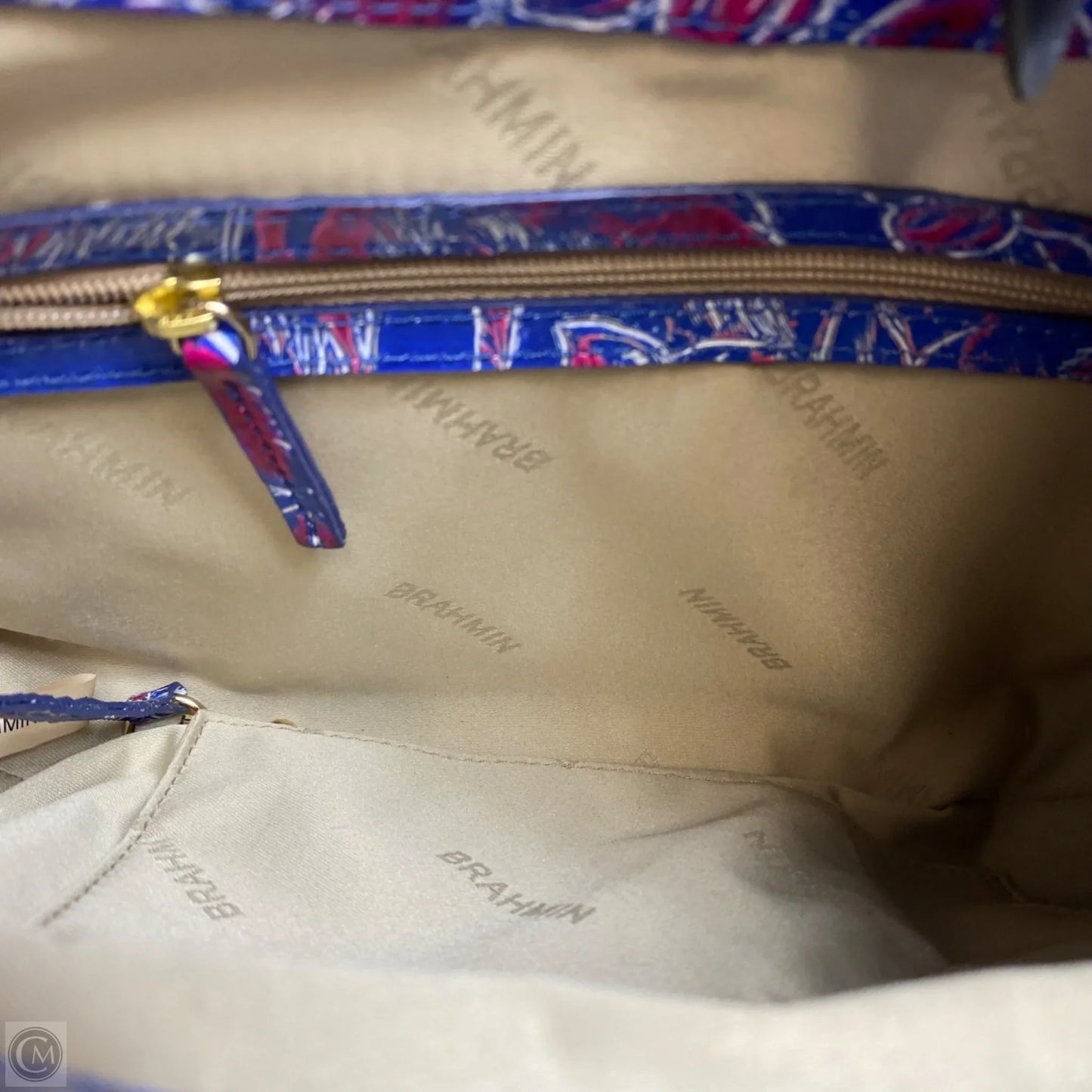 Handbag Designer By Brahmin, Size: Medium