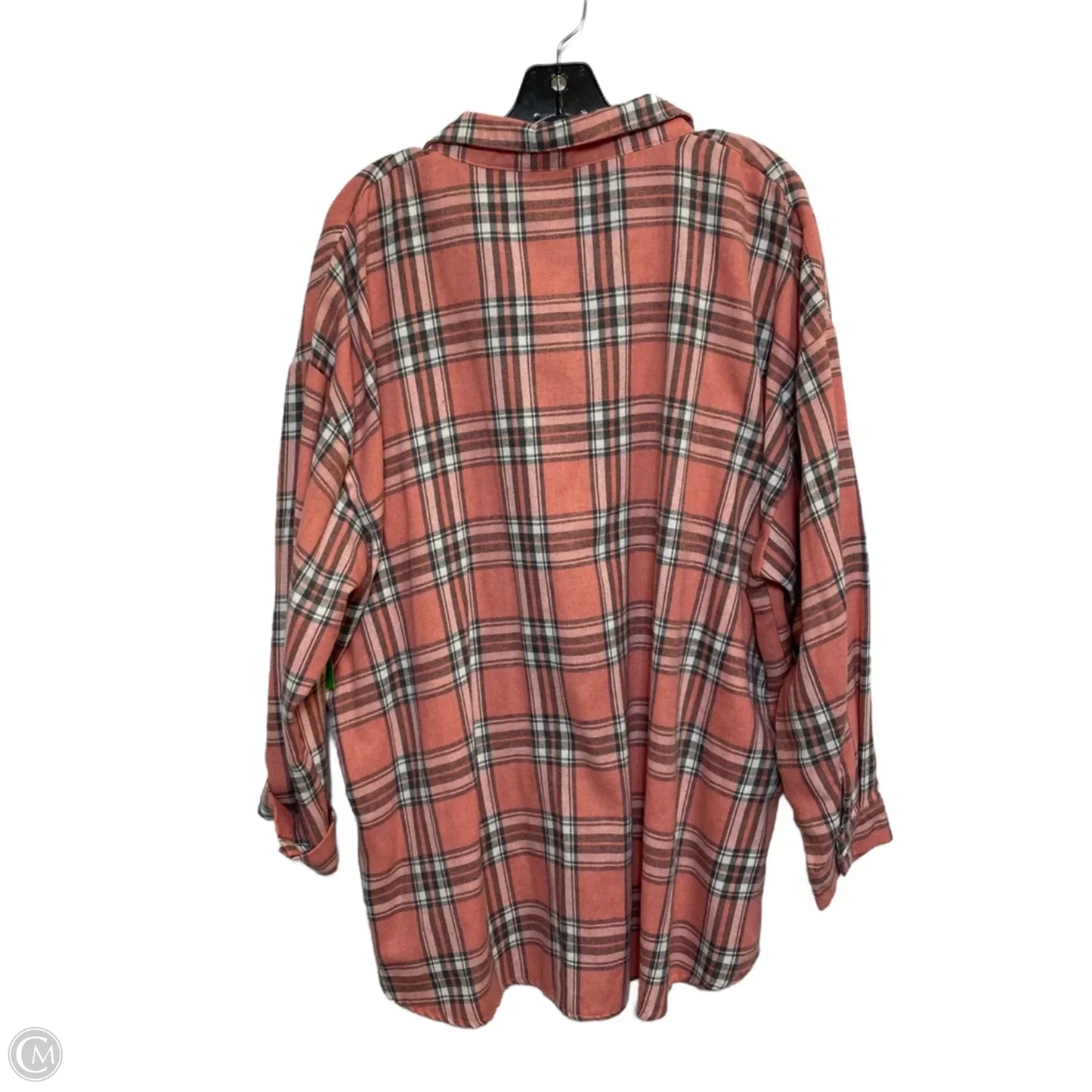 Top Long Sleeve By Shein In Pink, Size: 1x