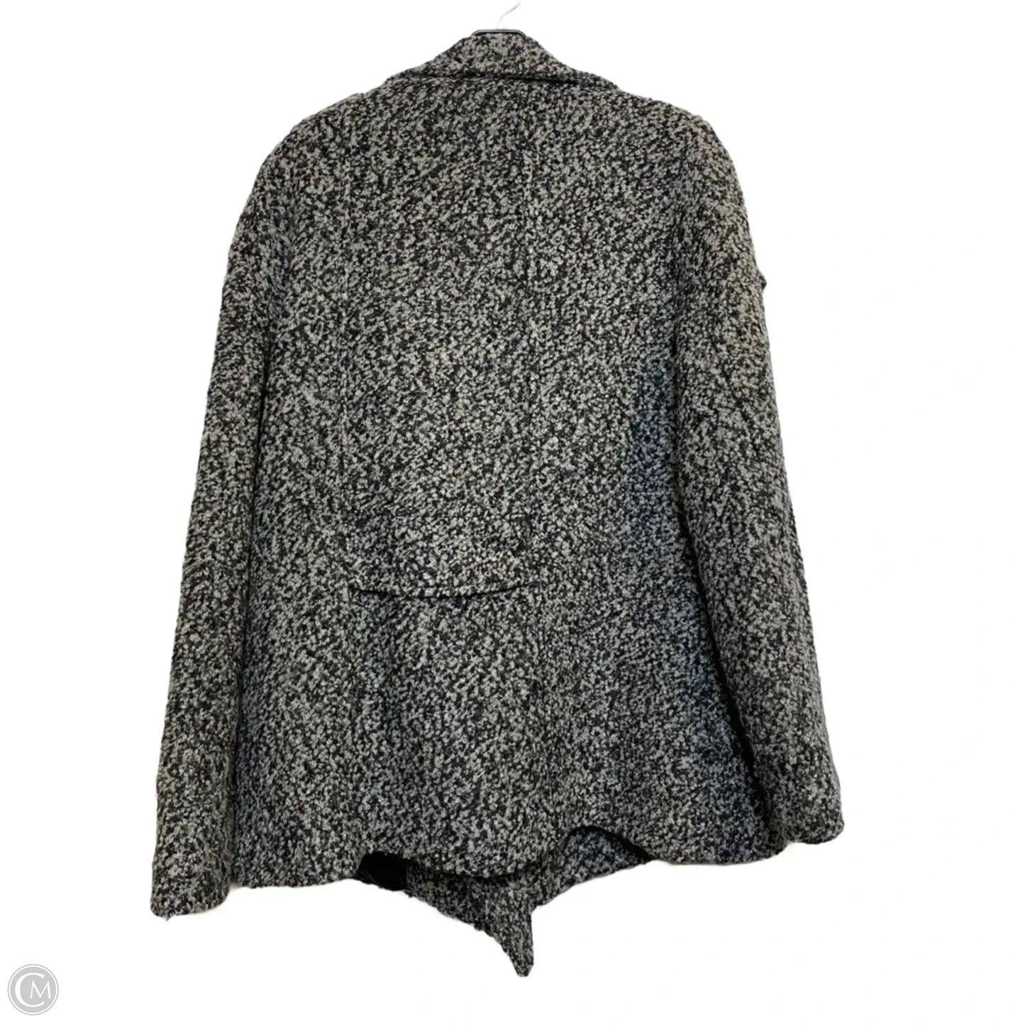 Coat Parka By Calvin Klein In Black & White, Size: L