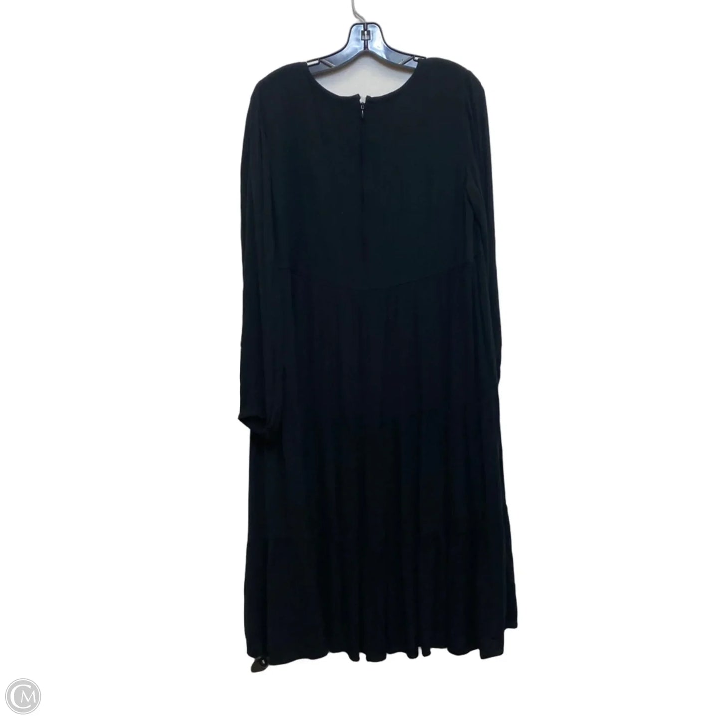 Dress Casual Midi By Loft In Black, Size: M