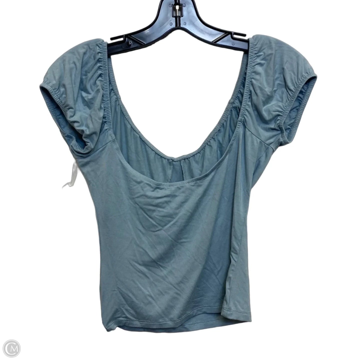 Top Short Sleeve By Beverly and Beck In Blue, Size: S