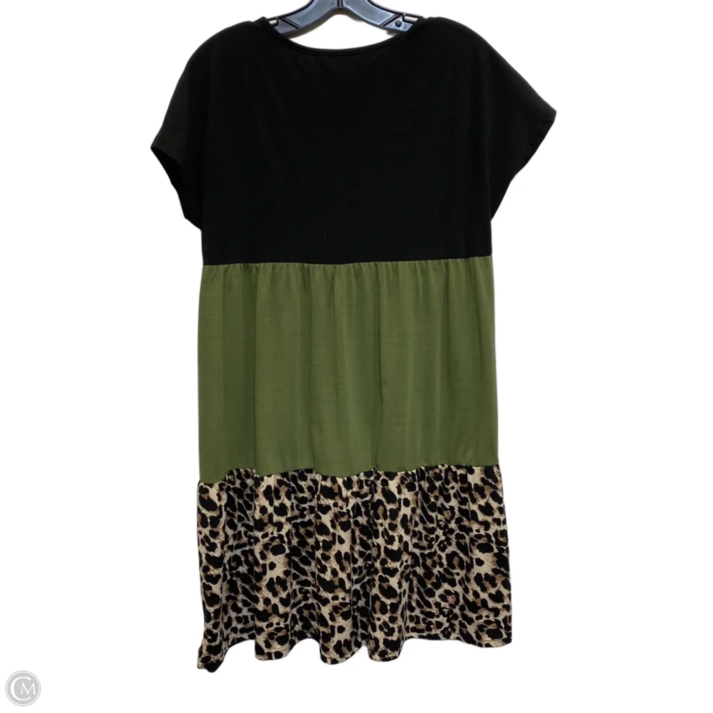 Dress Casual Short By Shein In Black & Green, Size: S