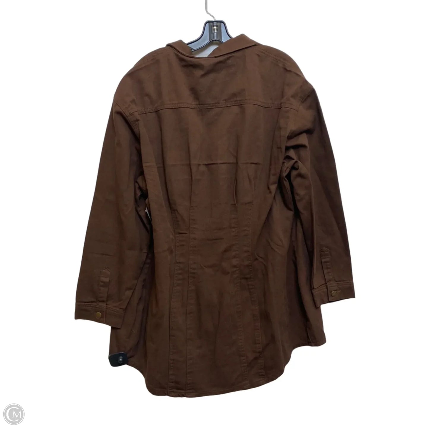 Dress Casual Short By Fashion Nova In Brown Denim, Size: 2x