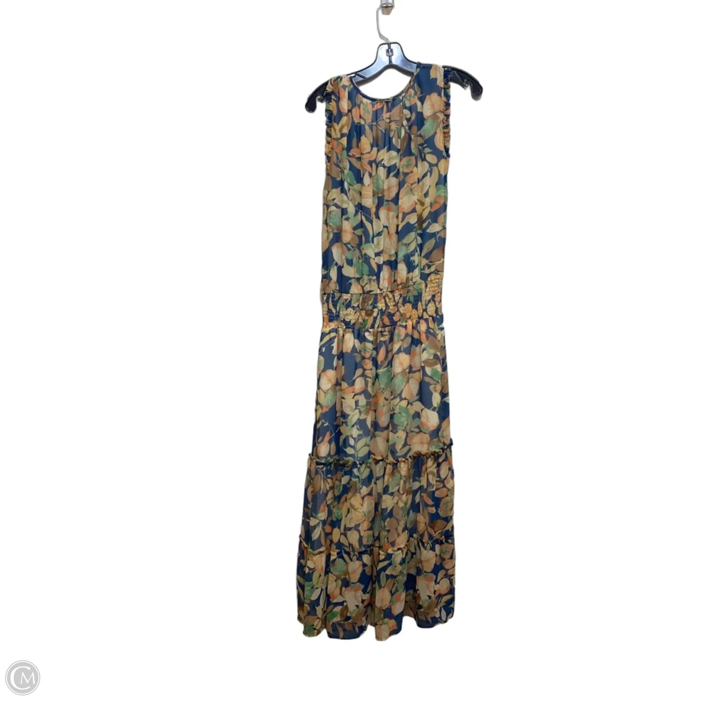 Dress Casual Maxi By Veronica M In Blue & Orange, Size: S
