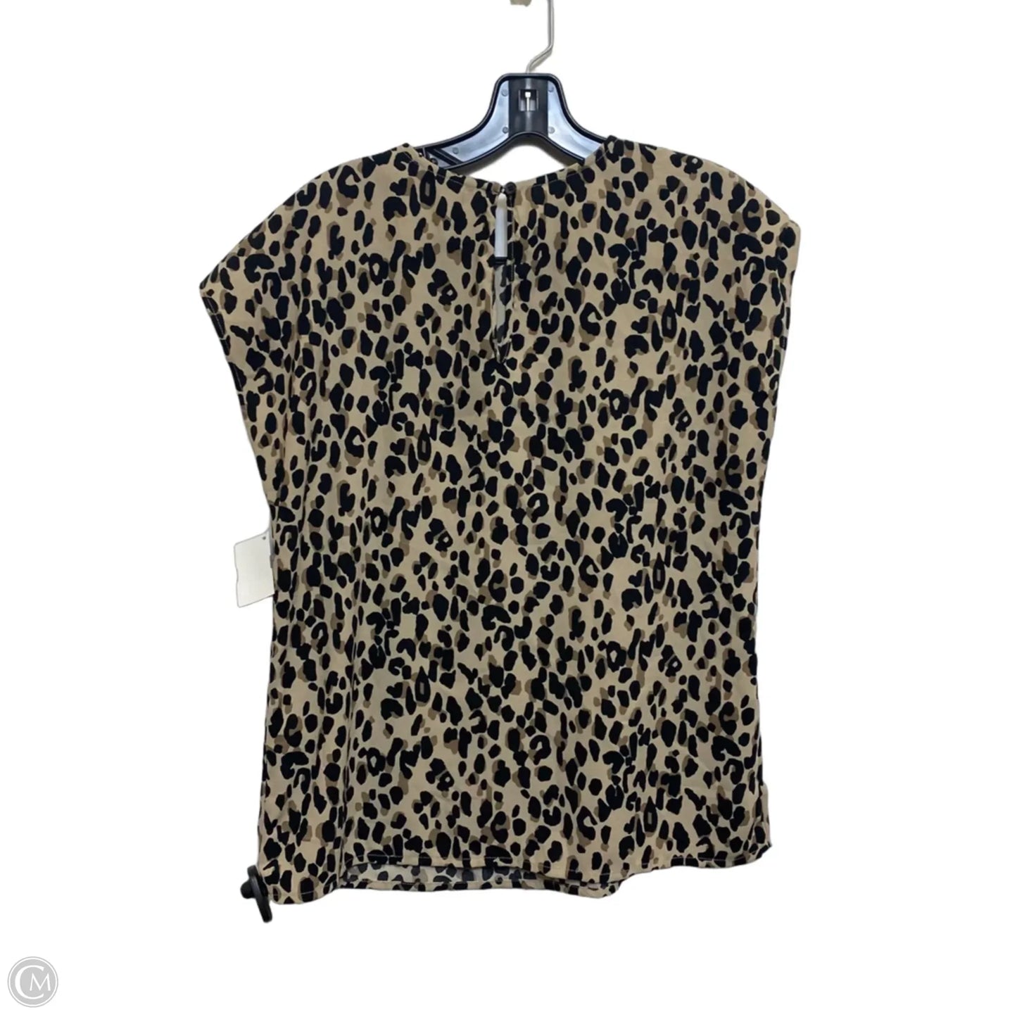 Top Short Sleeve By Halogen In Brown, Size: Xs