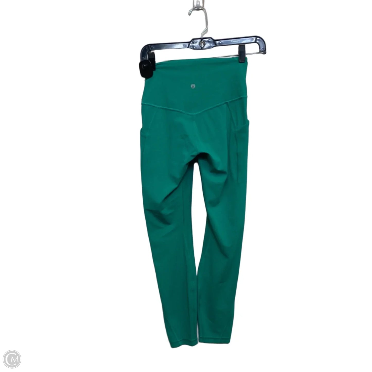 Athletic Leggings Designer By Lululemon In Green, Size: S