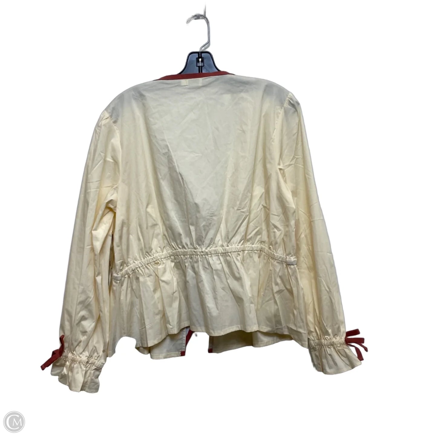 Top Long Sleeve Designer By Spartina In Cream, Size: Xl