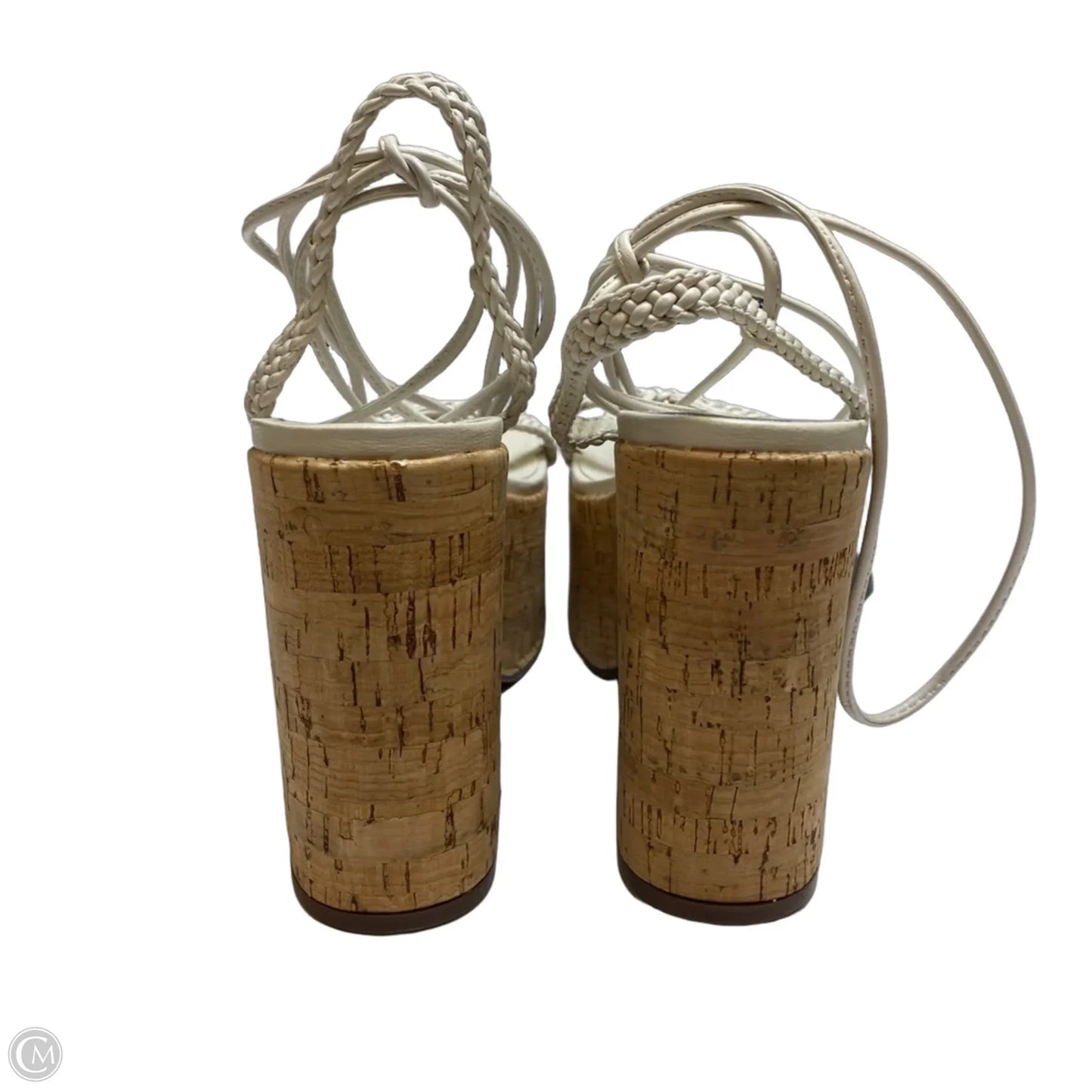 Sandals Heels Block By Schutz In Cream, Size: 7