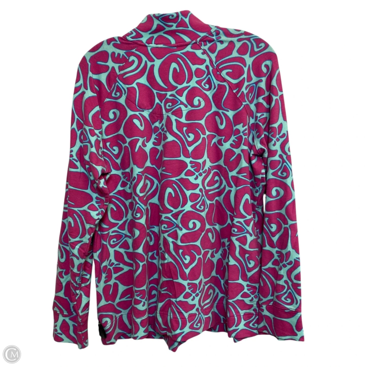 Sweatshirt Collar By Crown And Ivy In Blue & Pink, Size: 1x