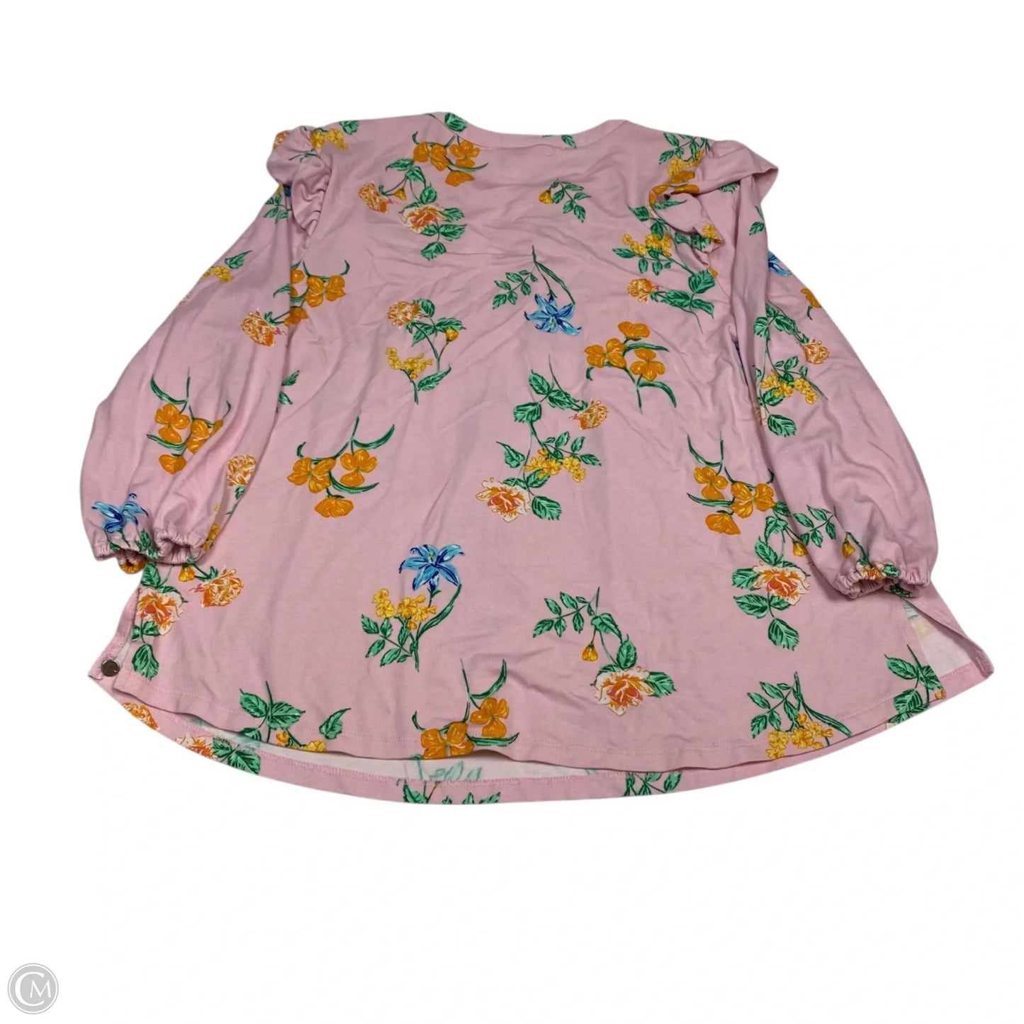 Top Long Sleeve By Crown And Ivy In Pink, Size: L