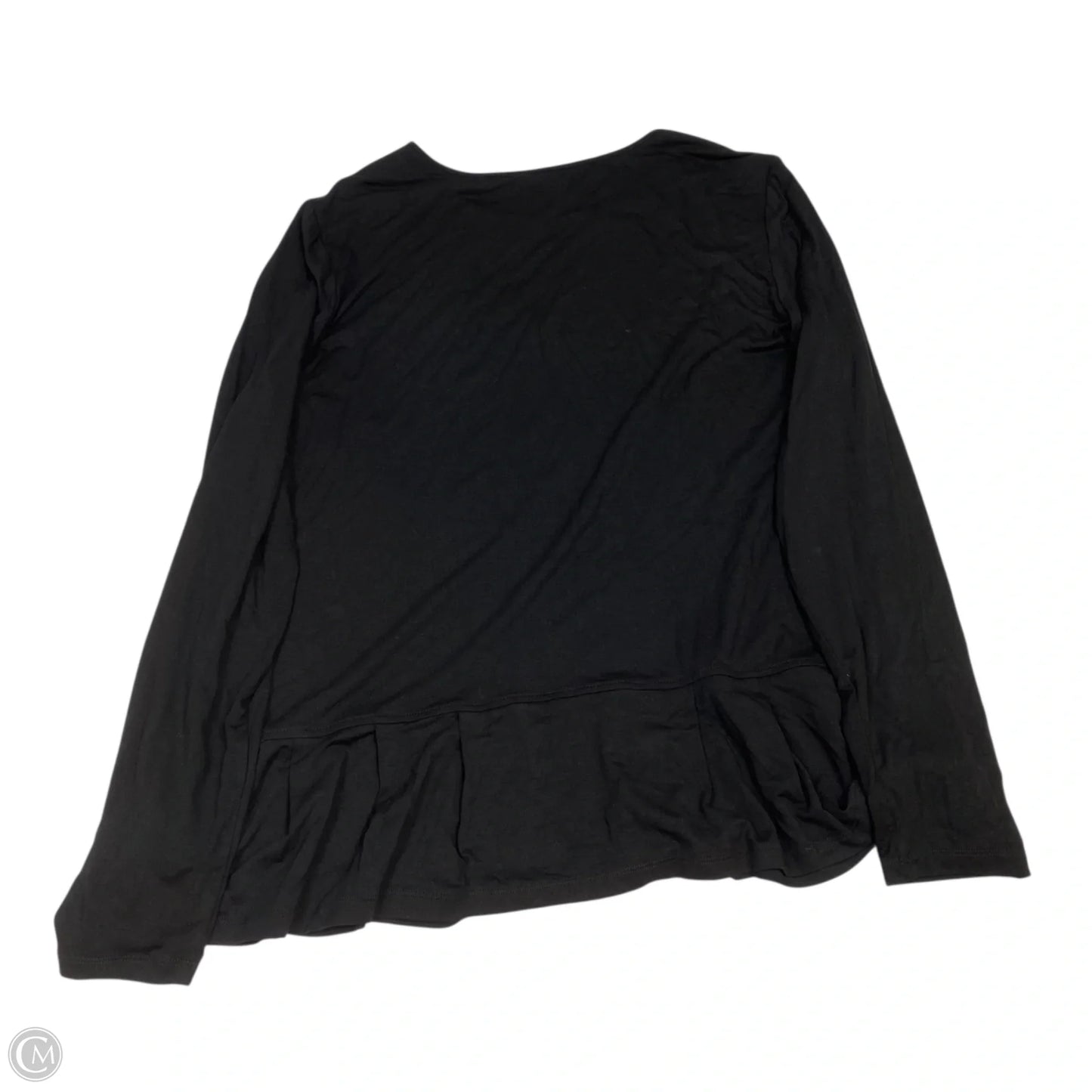 Top Long Sleeve Basic By Soft Surroundings In Black, Size: L