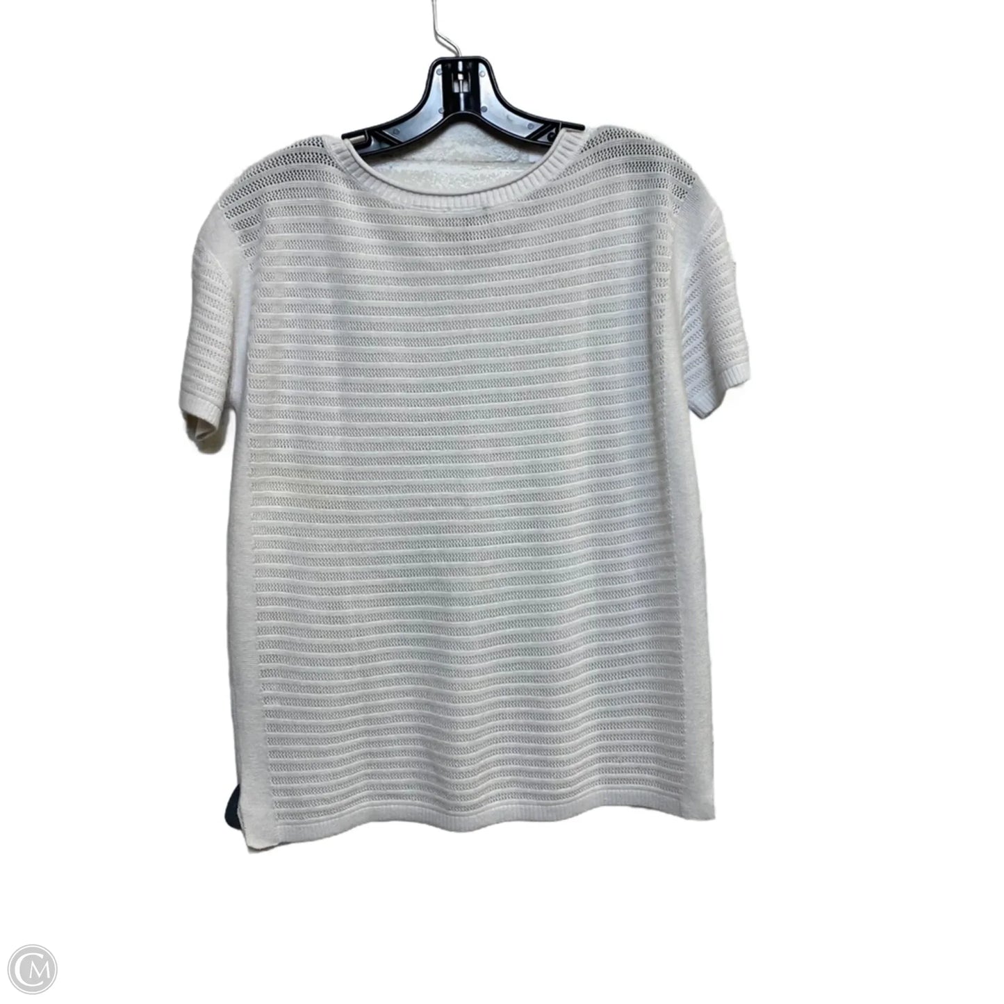 Top Short Sleeve By Talbots In White, Size: S