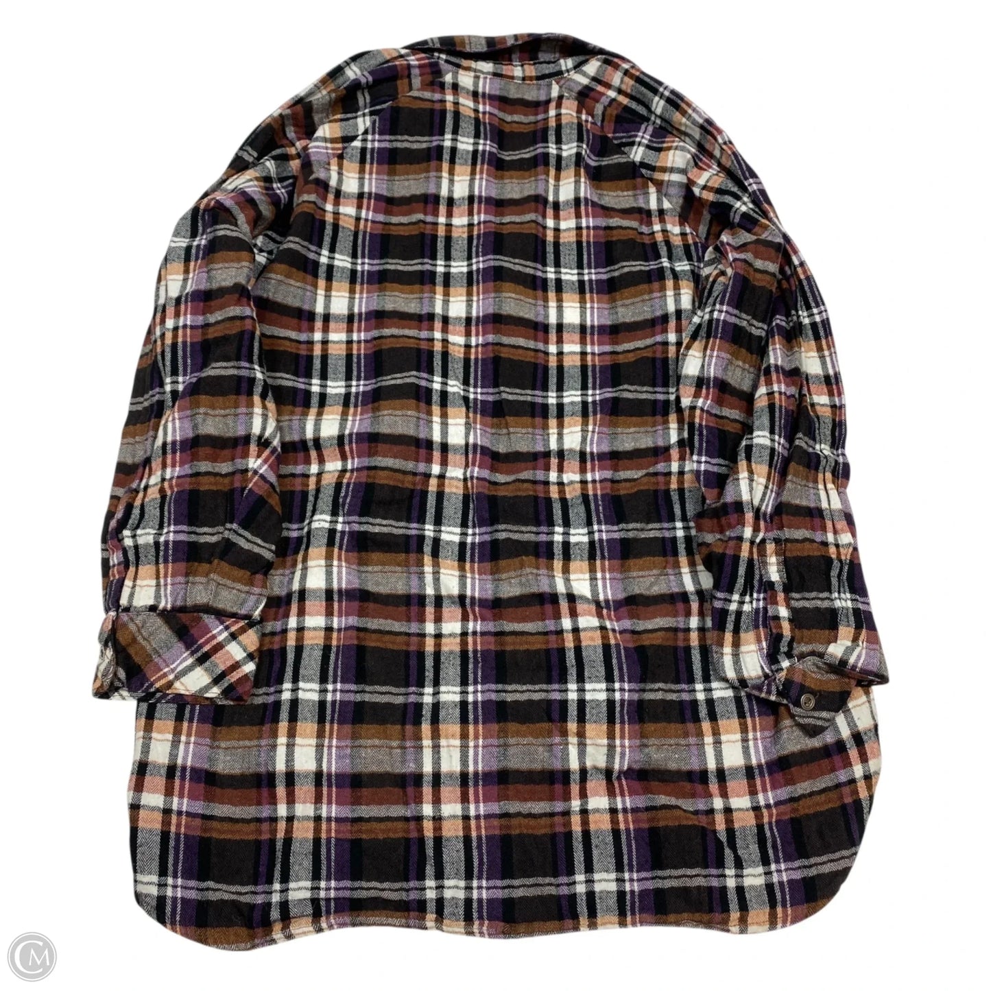 Top Long Sleeve By Wild Fable In Black & Brown, Size: L