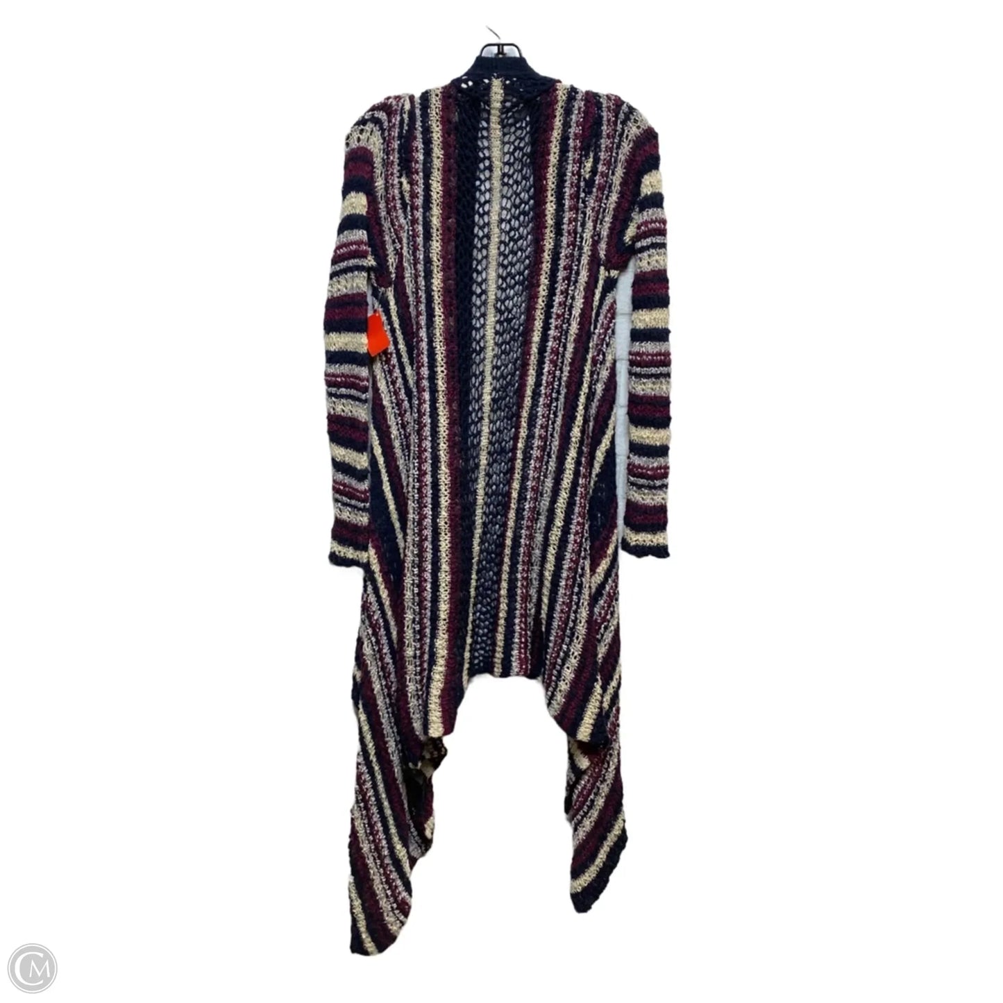 Sweater Cardigan By Lucky Brand In Blue & Purple, Size: S