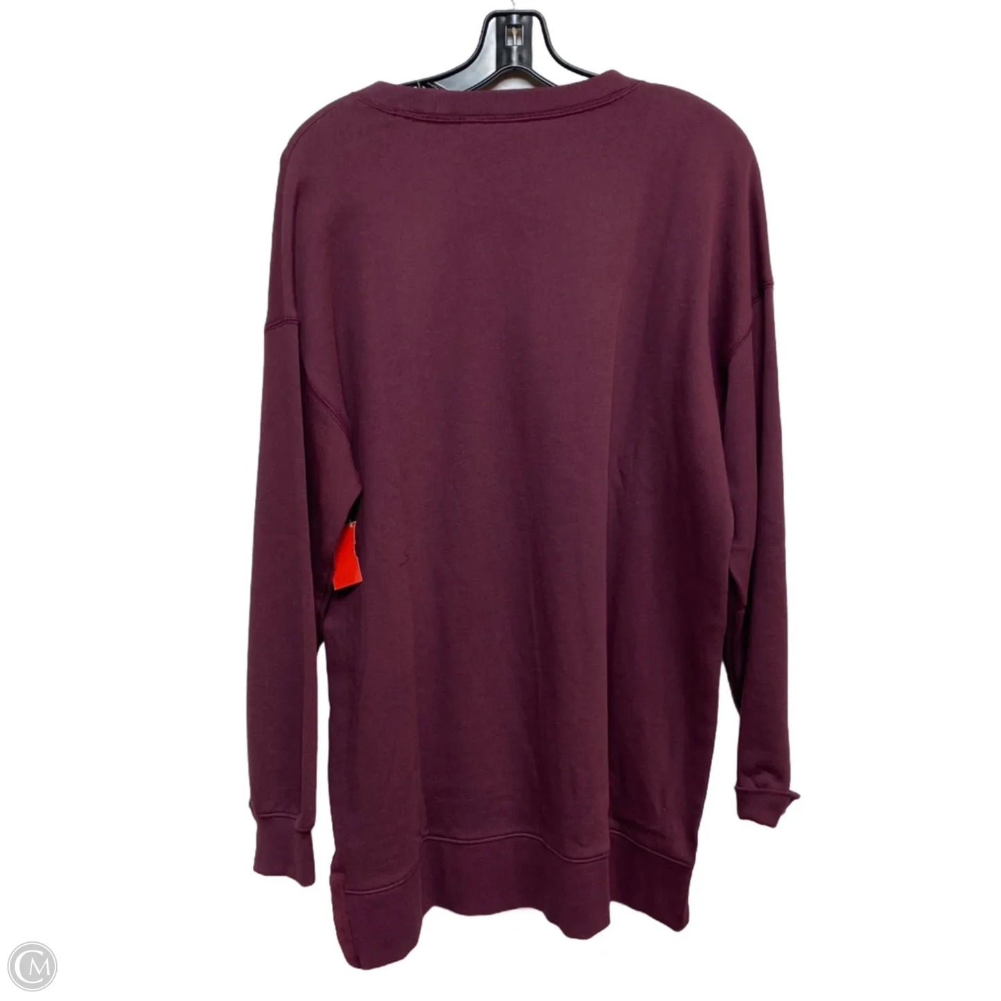 Sweatshirt Crewneck By Old Navy In Maroon, Size: S