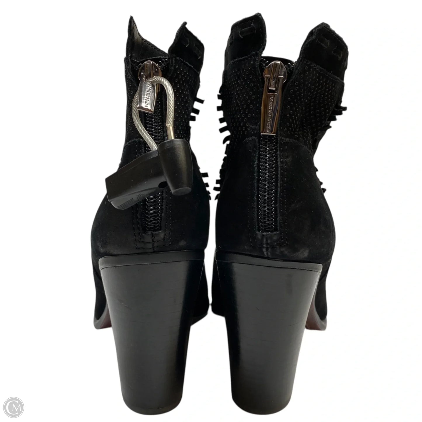 Boots Ankle Heels By Vince Camuto In Black, Size: 10