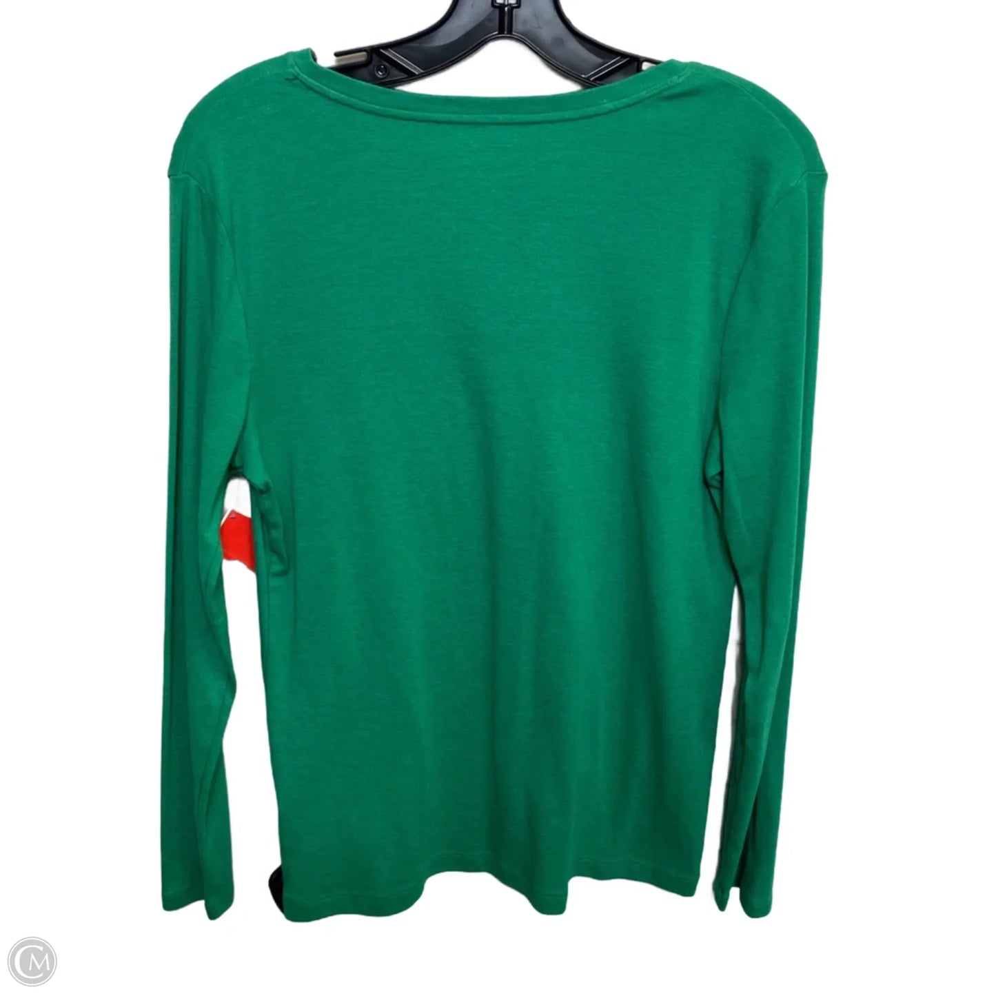 Top Long Sleeve Basic By Croft And Barrow In Green, Size: M