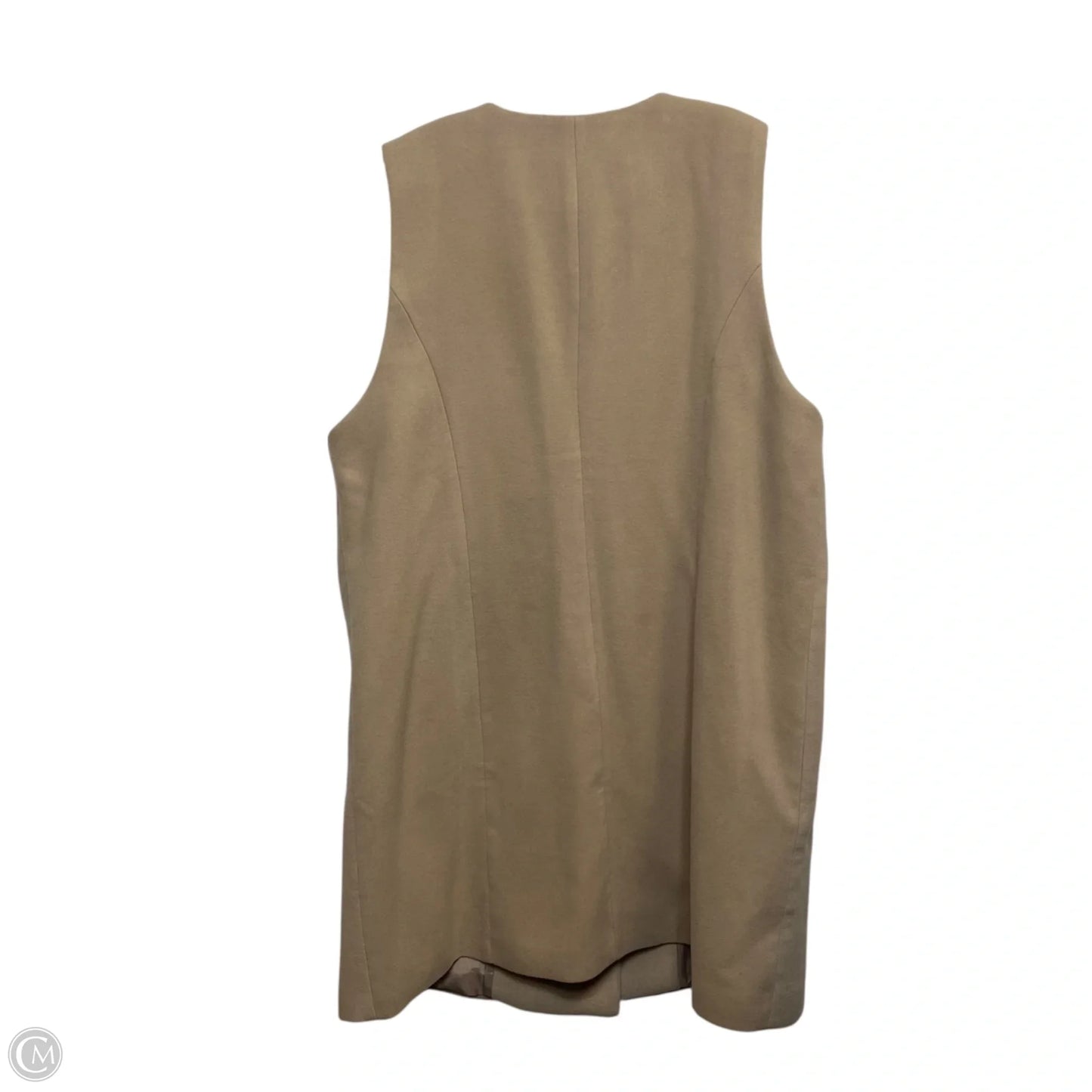 Vest Other By Eloquii In Tan, Size: 1x