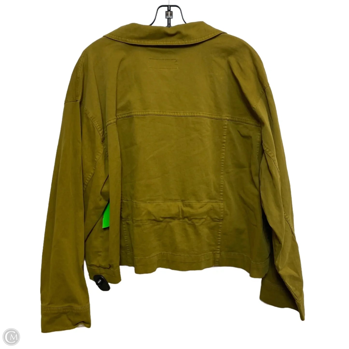 Jacket Shirt By Ava & Viv In Green, Size: 1x