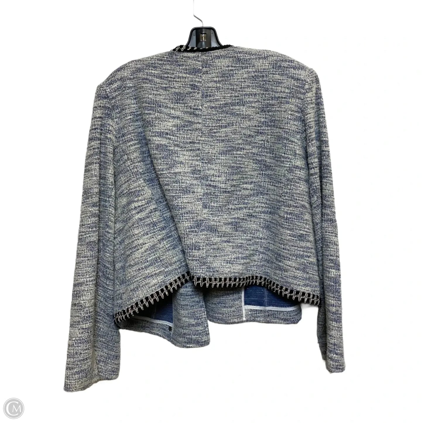 Blazer By Lane Bryant In Blue & Cream, Size: 3x