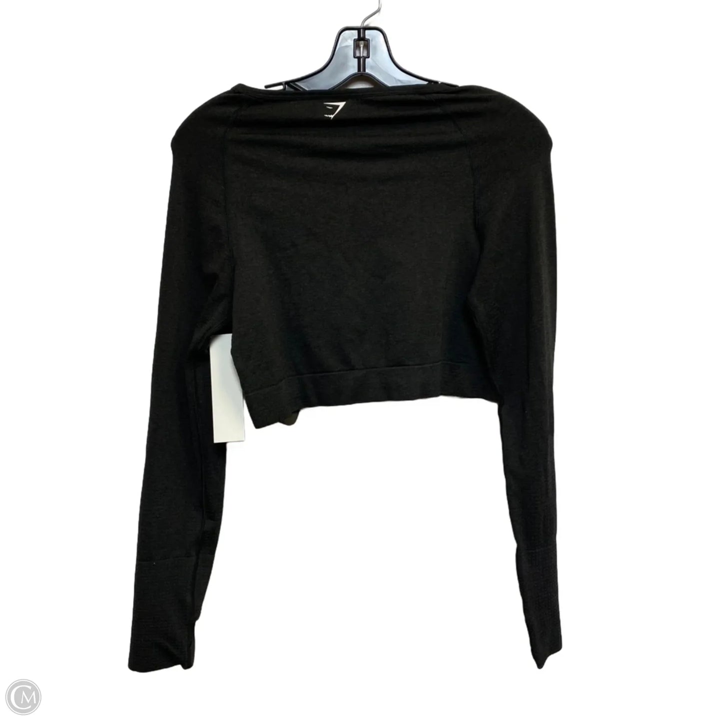 Athletic Top Long Sleeve Crewneck By Gym Shark In Grey, Size: Xl