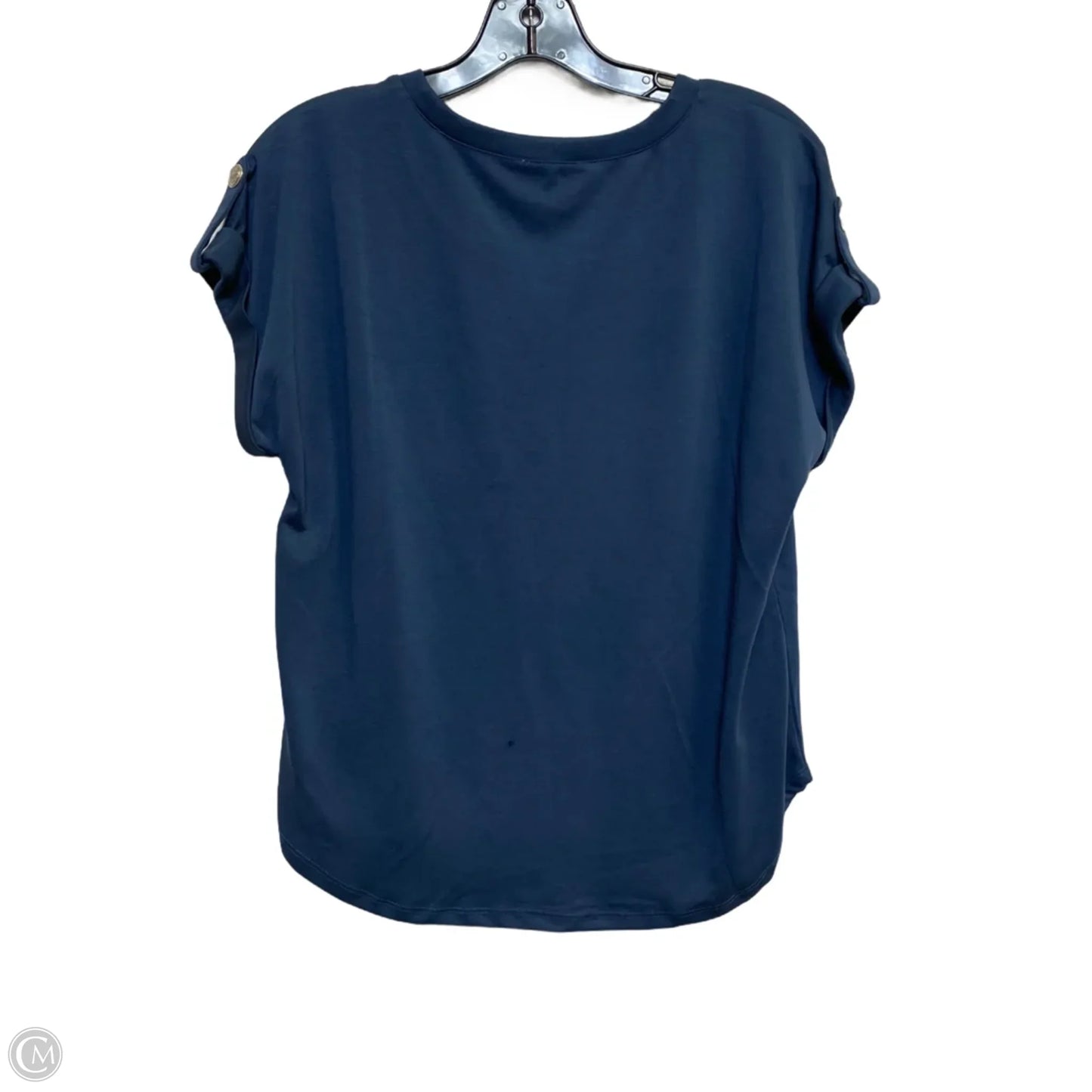 Top Short Sleeve By Cable And Gauge In Blue, Size: S