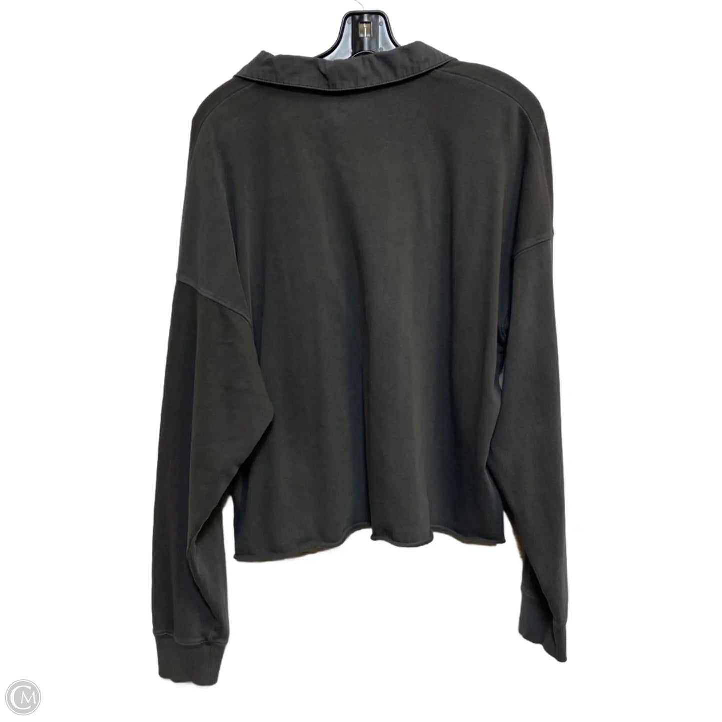 Top Long Sleeve By Aerie In Grey, Size: L