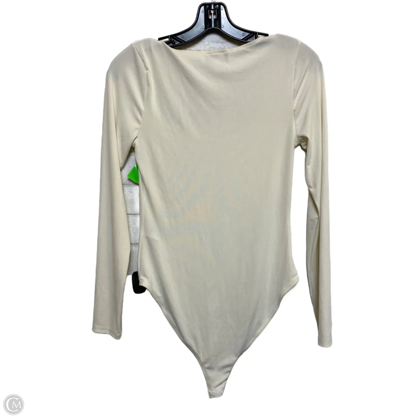 Bodysuit By Top Shop In Cream, Size: M