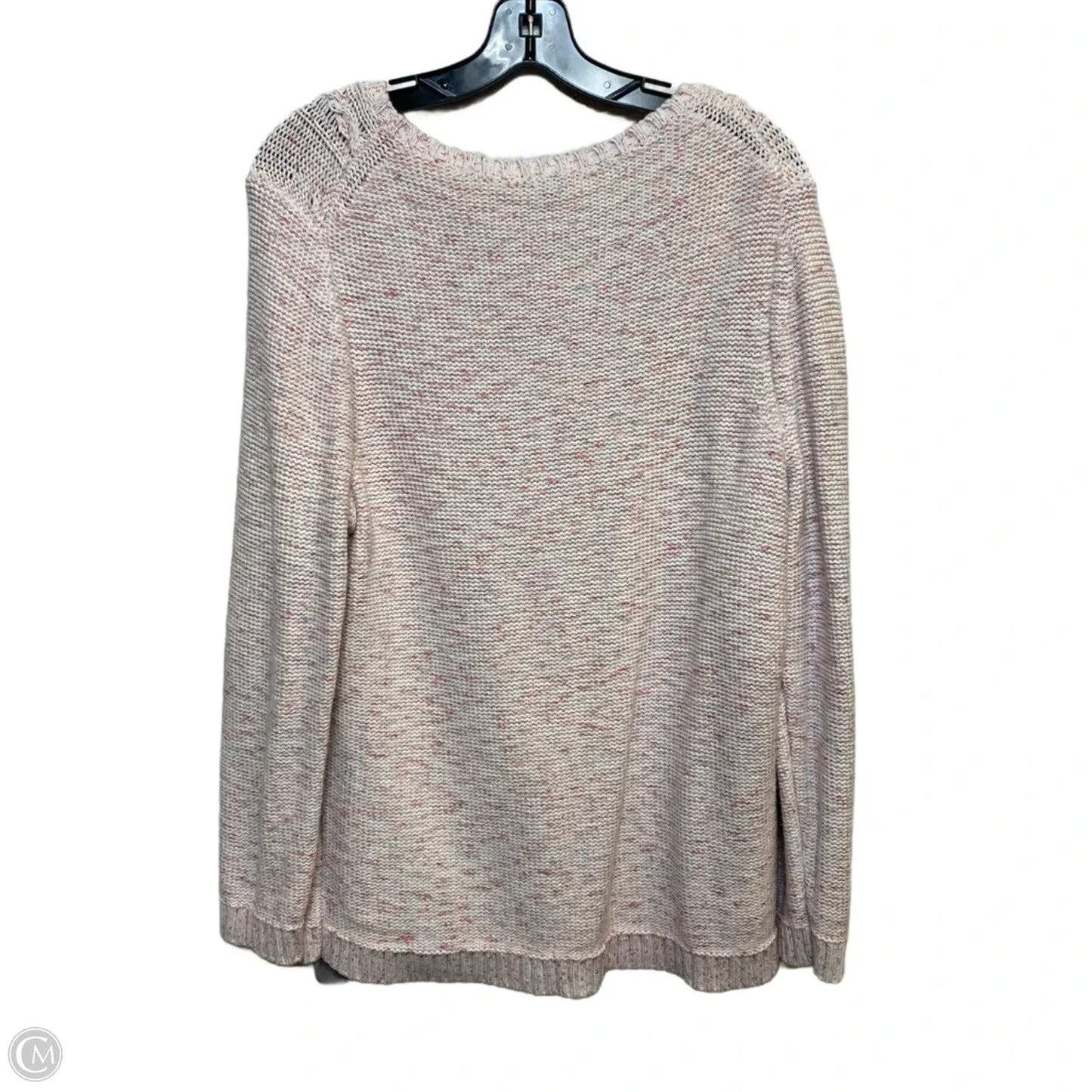 Sweater By Talbots In Blue & Red & White, Size: 1x