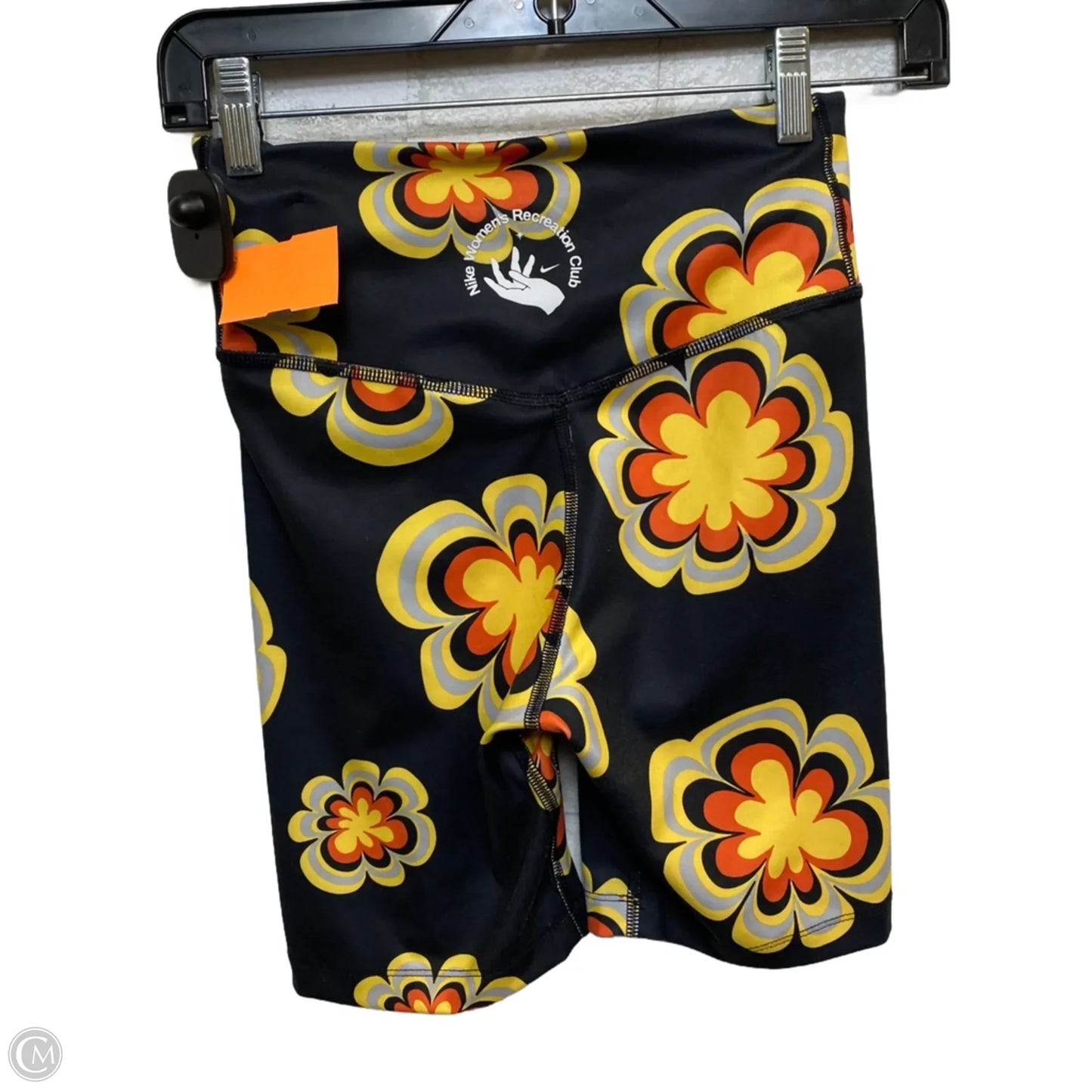 Athletic Shorts By Nike Apparel In Black & Yellow, Size: Xs