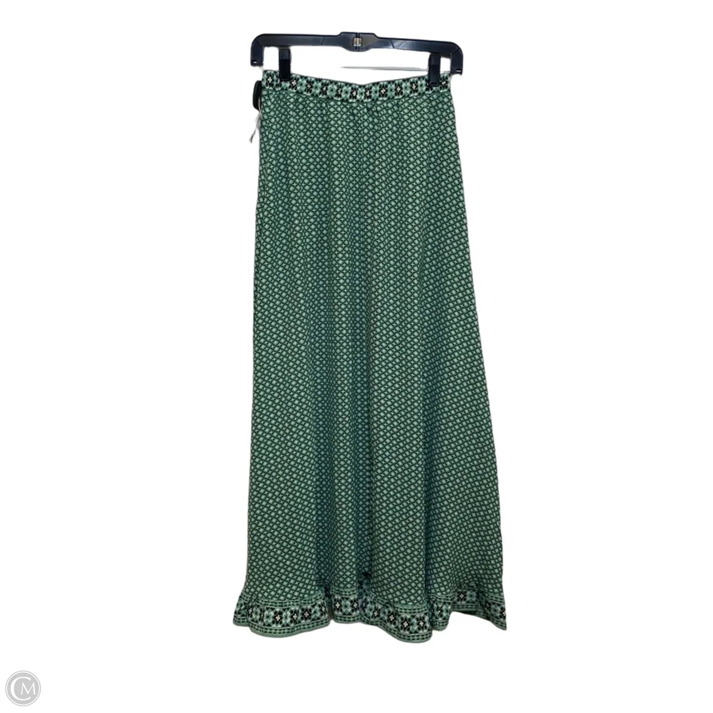 Skirt Maxi By Max Studio In Cream & Green, Size: Xs