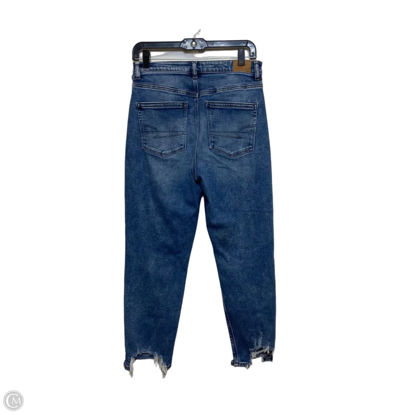 Jeans Straight By American Eagle In Blue Denim, Size: 6