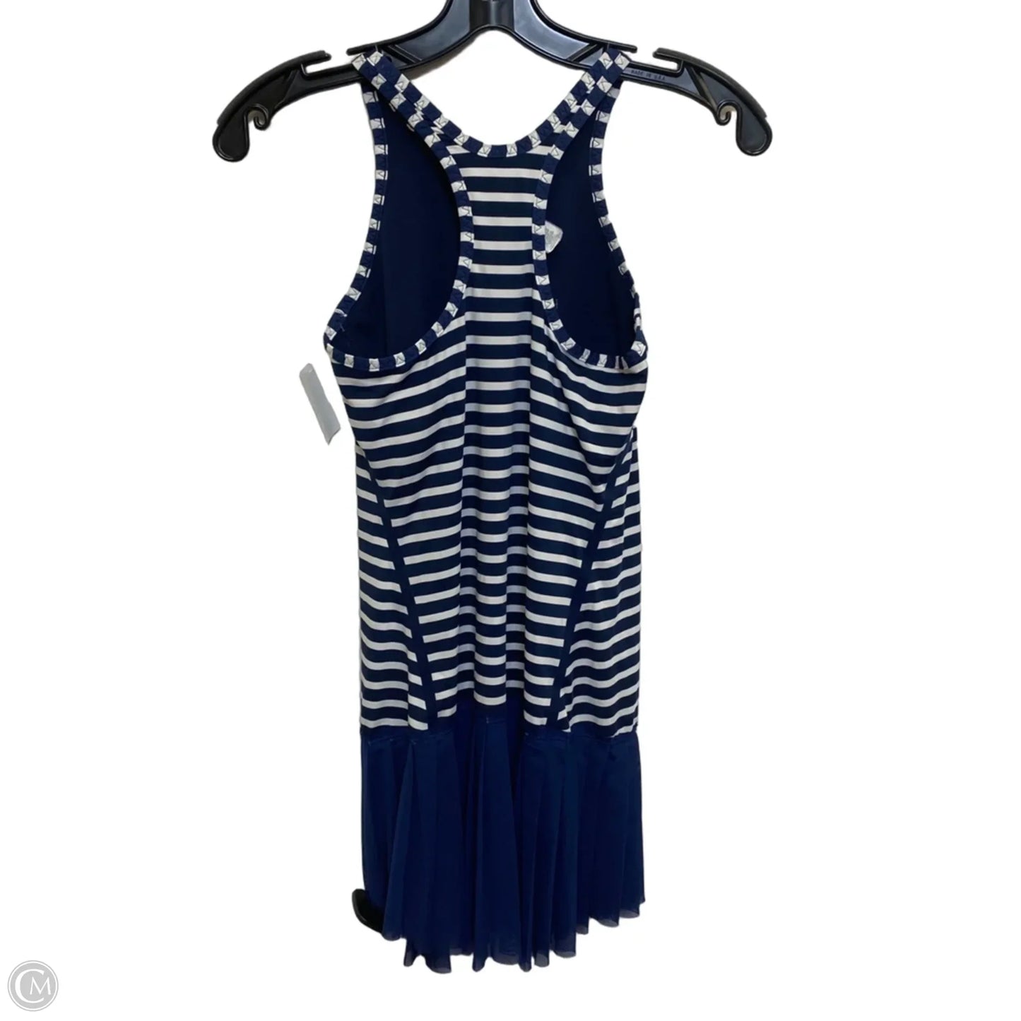 Athletic Tank Top By New Balance In Blue & White, Size: S