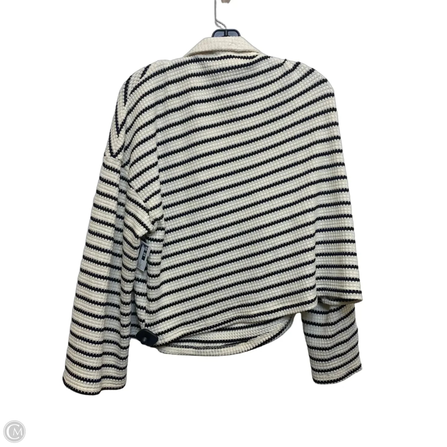 Top Long Sleeve By Cmf In Cream, Size: L
